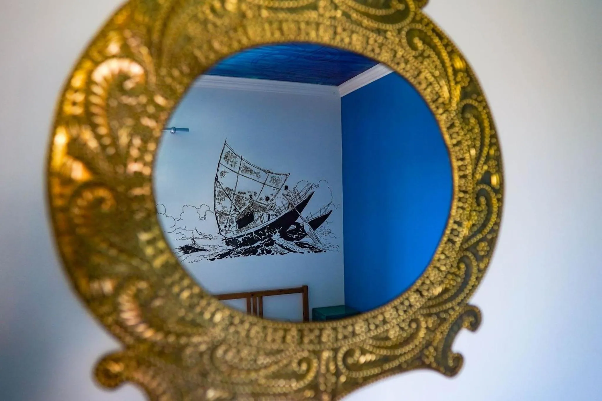 People in Captain's Log House