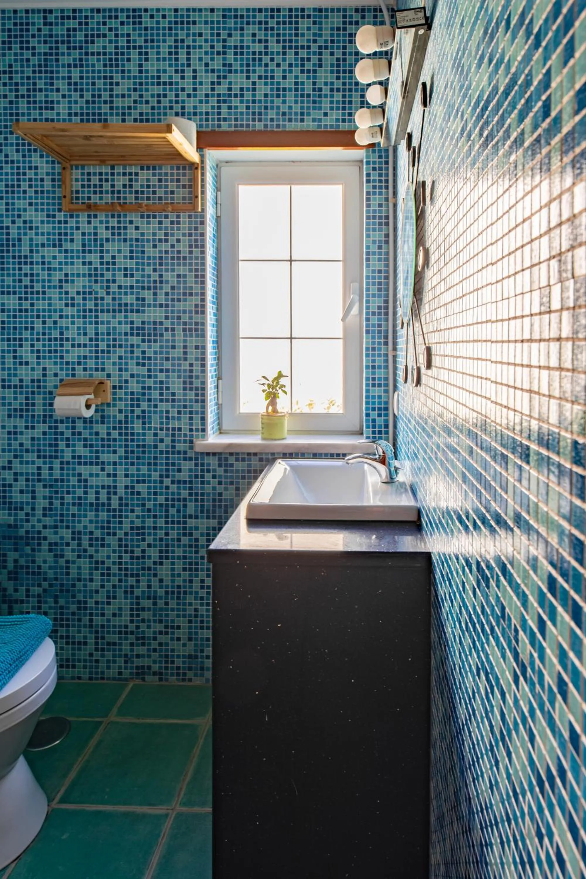 Bathroom in Captain's Log House