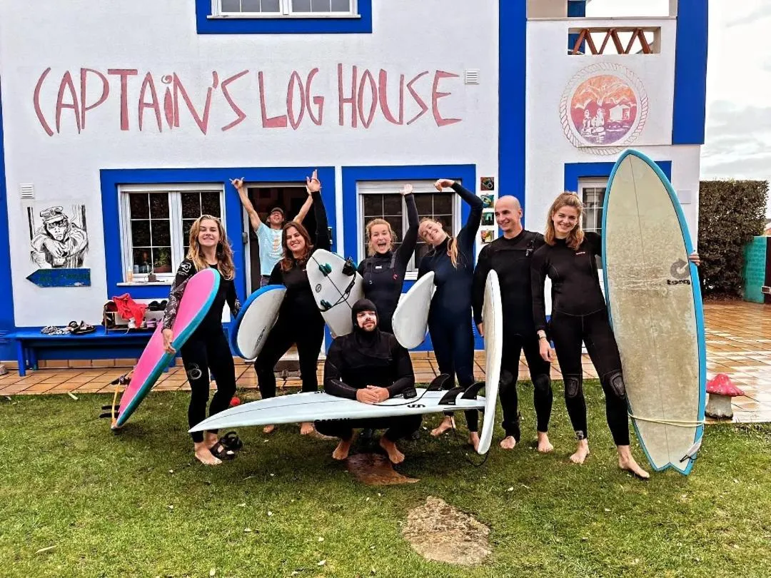 People in Captain's Log House