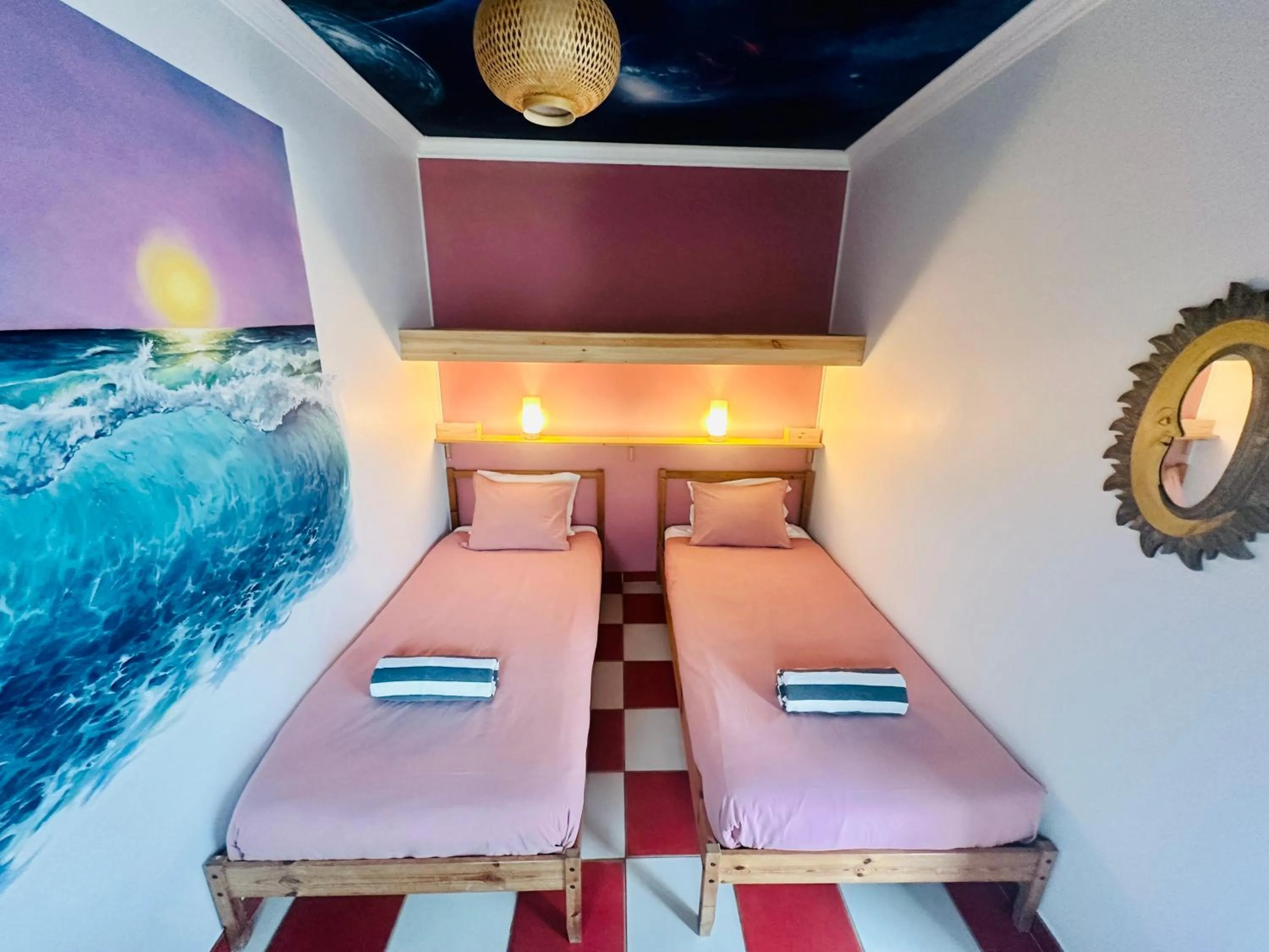 Bed in Captain's Log House