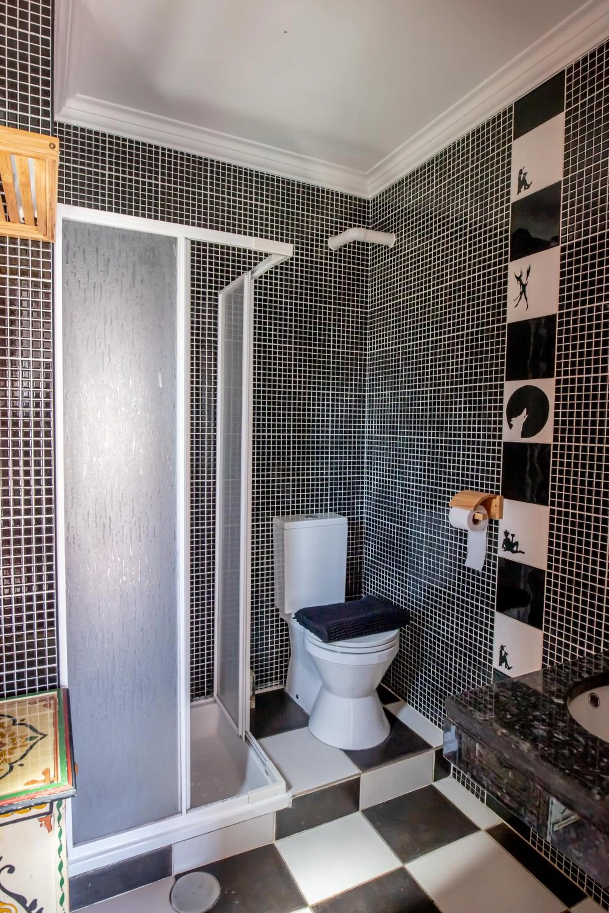Bathroom in Captain's Log House