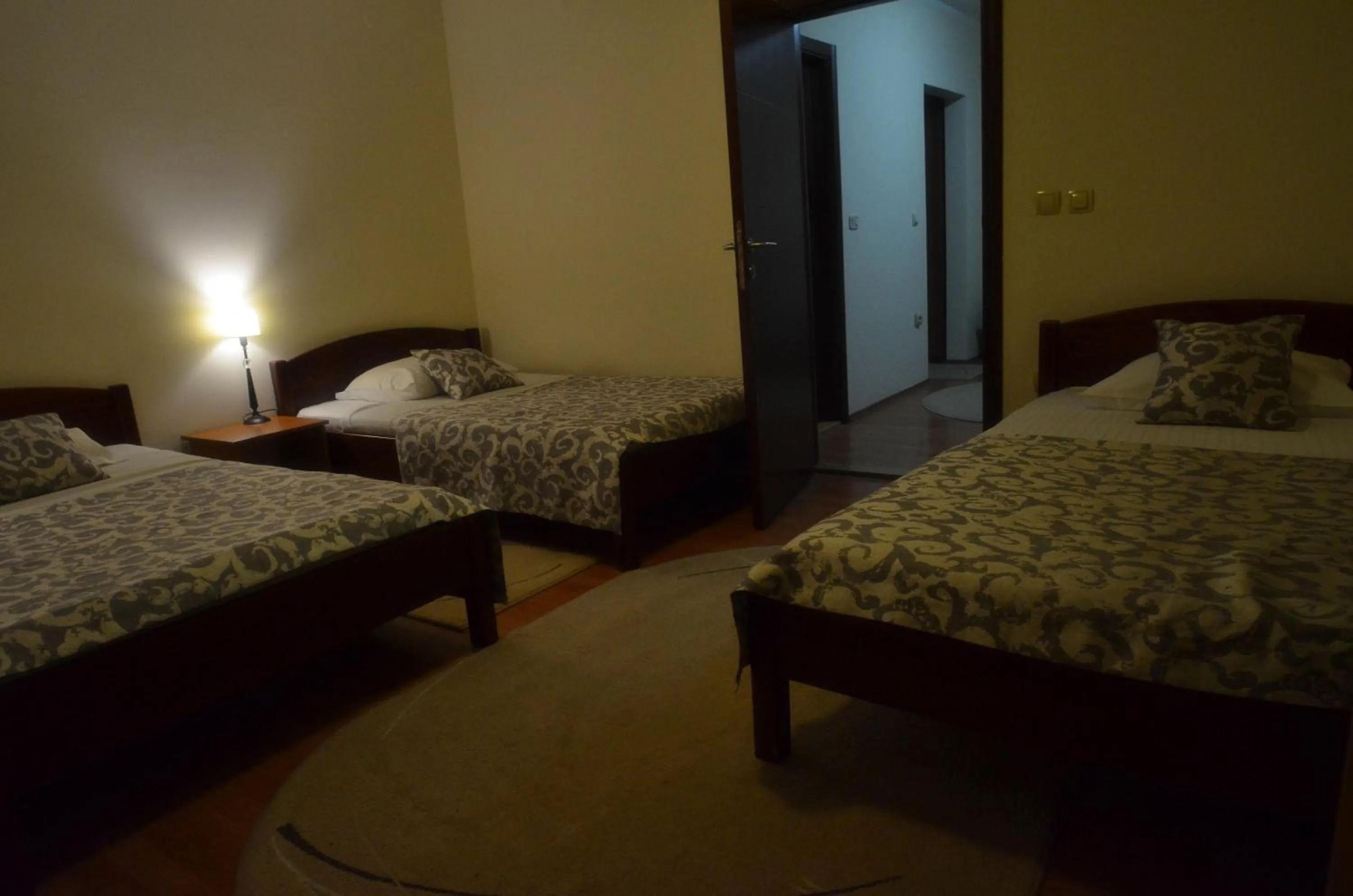 Toilet, Bed in Accommodation Tara