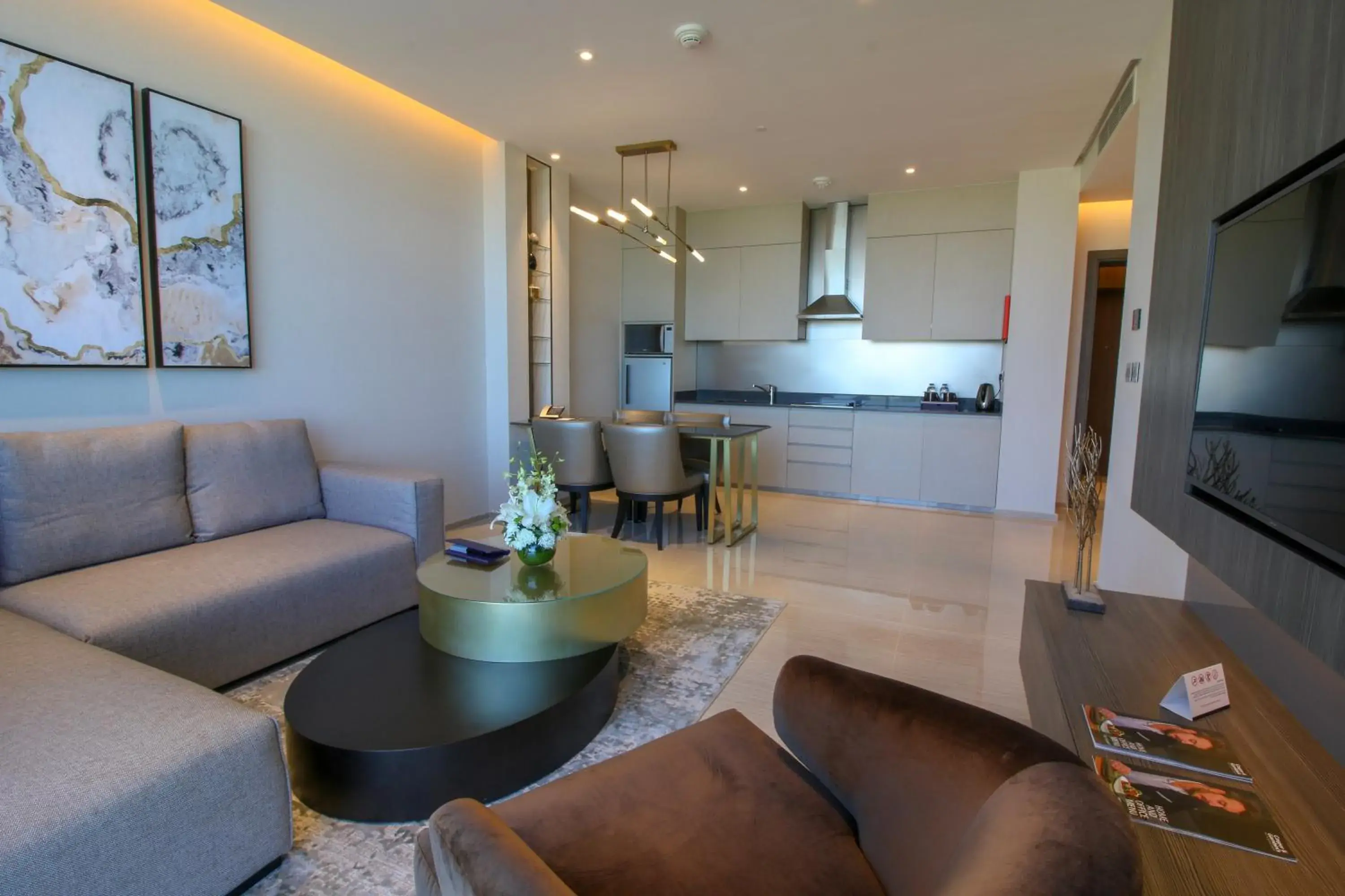 Living room in Views Hotel & Residences - Emaar King Abdullah Economic City Living room in Views Hotel & Residences - Emaar King Abdullah Economic City