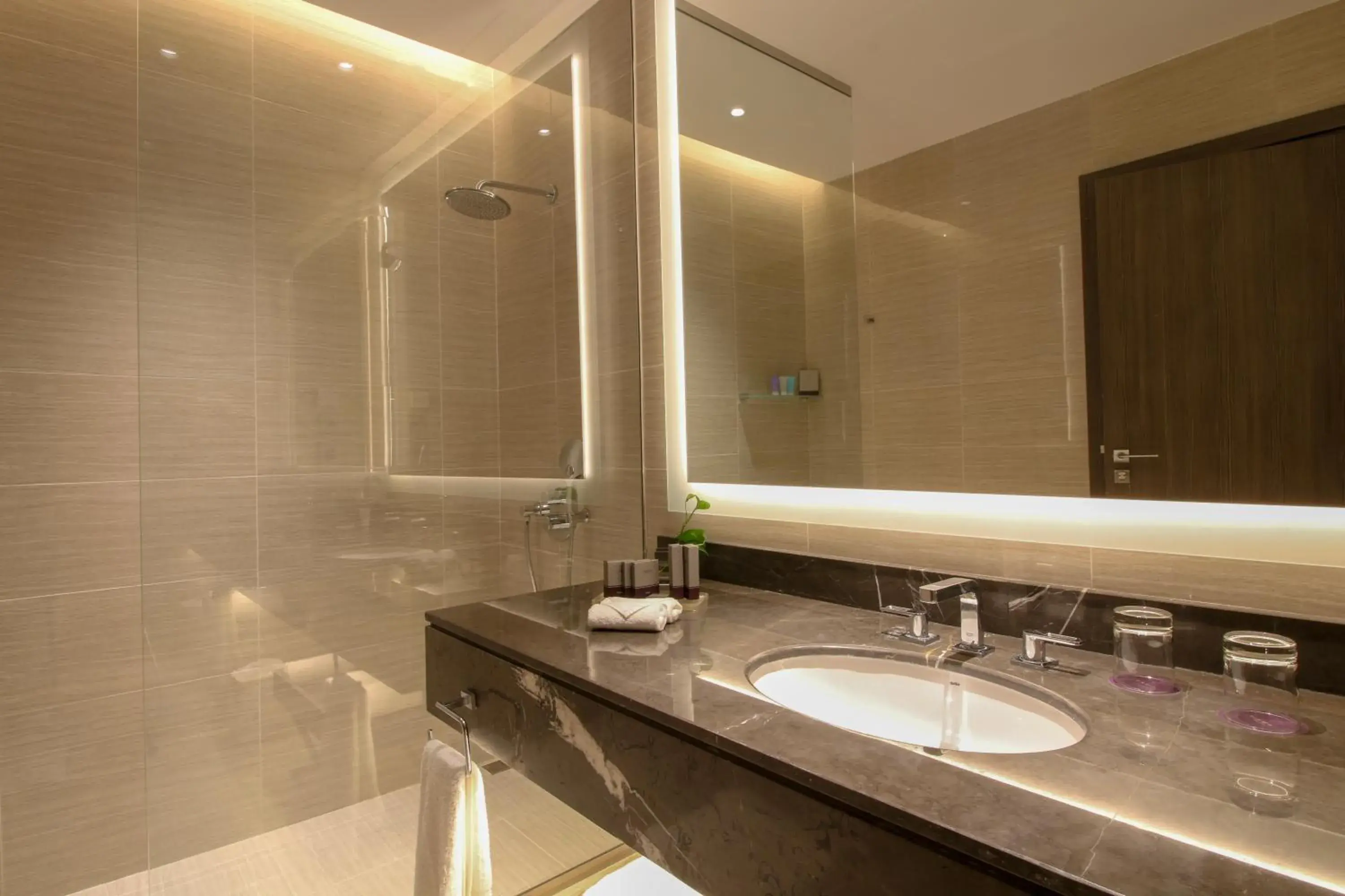 Bathroom in Views Hotel & Residences - Emaar King Abdullah Economic City Bathroom in Views Hotel & Residences - Emaar King Abdullah Economic City