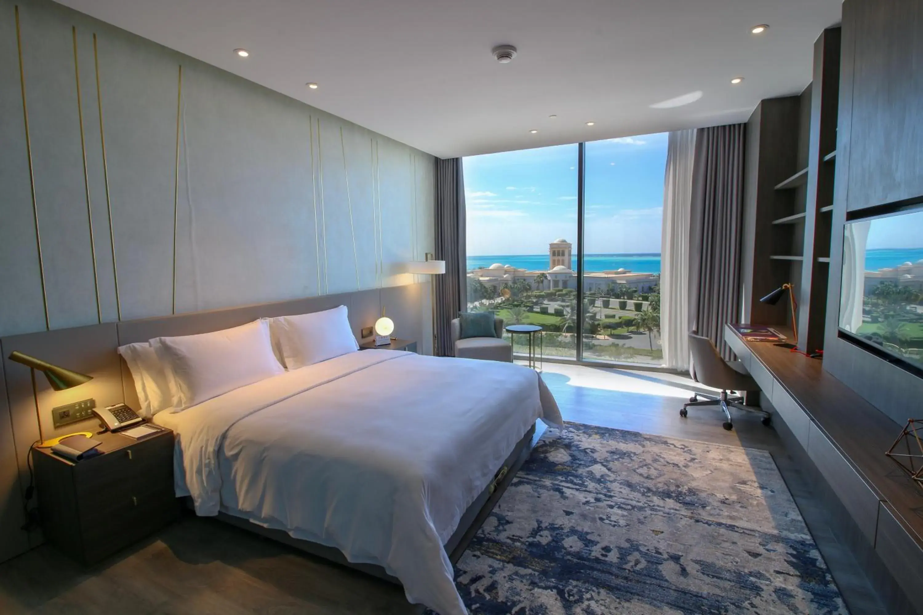 Photo of the whole room, Bed in Views Hotel & Residences - Emaar King Abdullah Economic City Photo of the whole room, Bed in Views Hotel & Residences - Emaar King Abdullah Economic City
