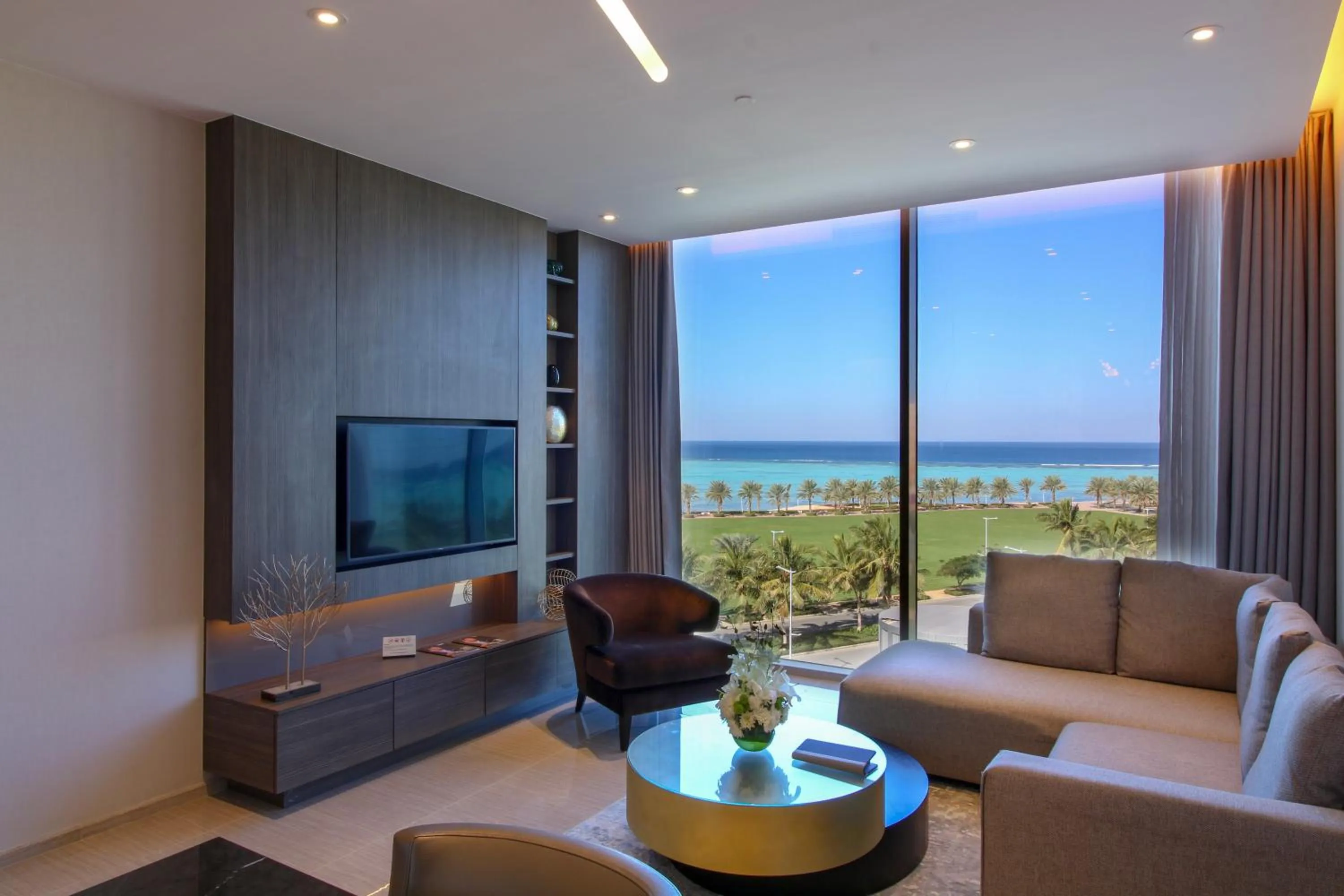 Living room in Views Hotel & Residences - Emaar King Abdullah Economic City