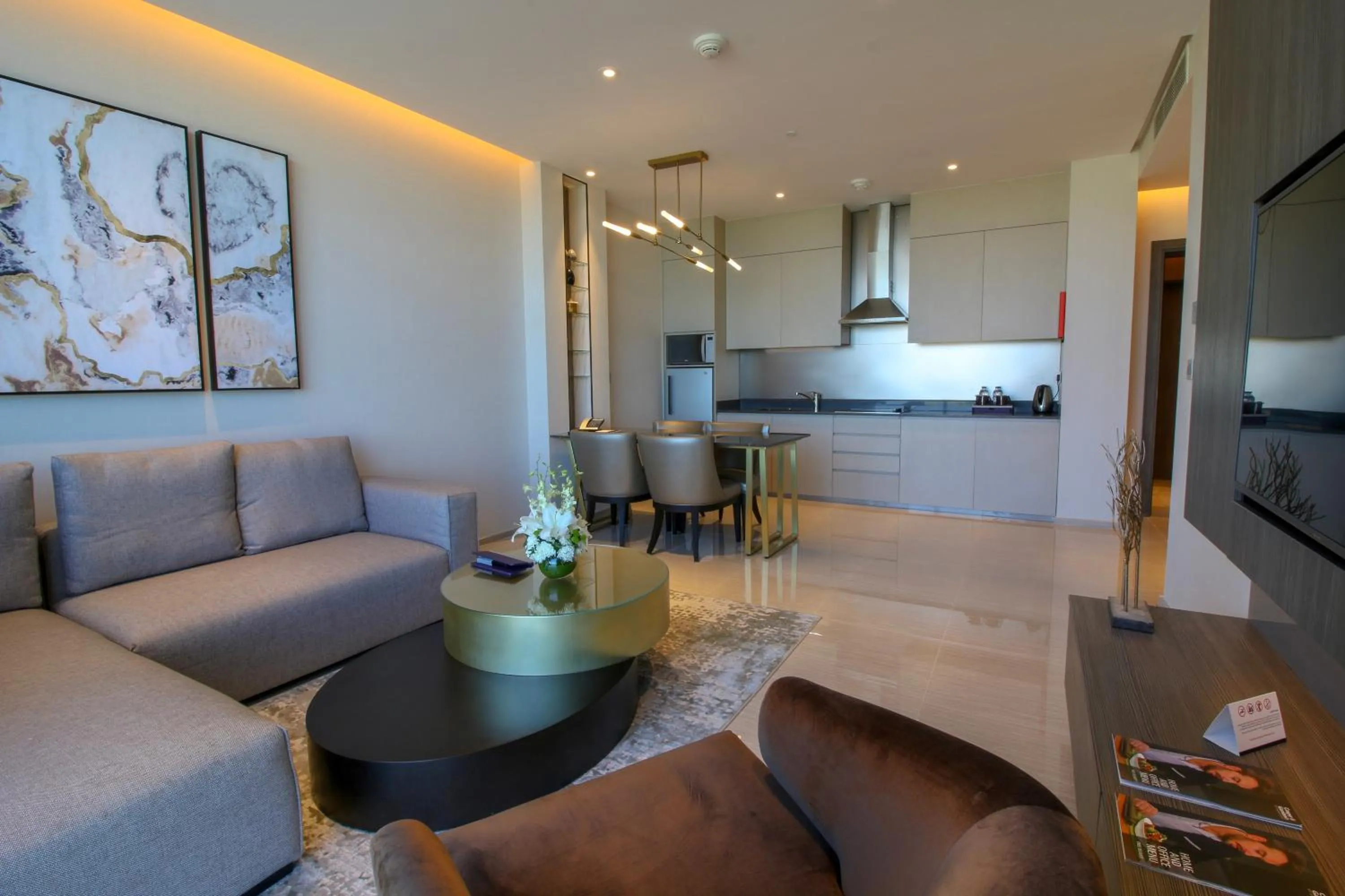 Living room in Views Hotel & Residences - Emaar King Abdullah Economic City