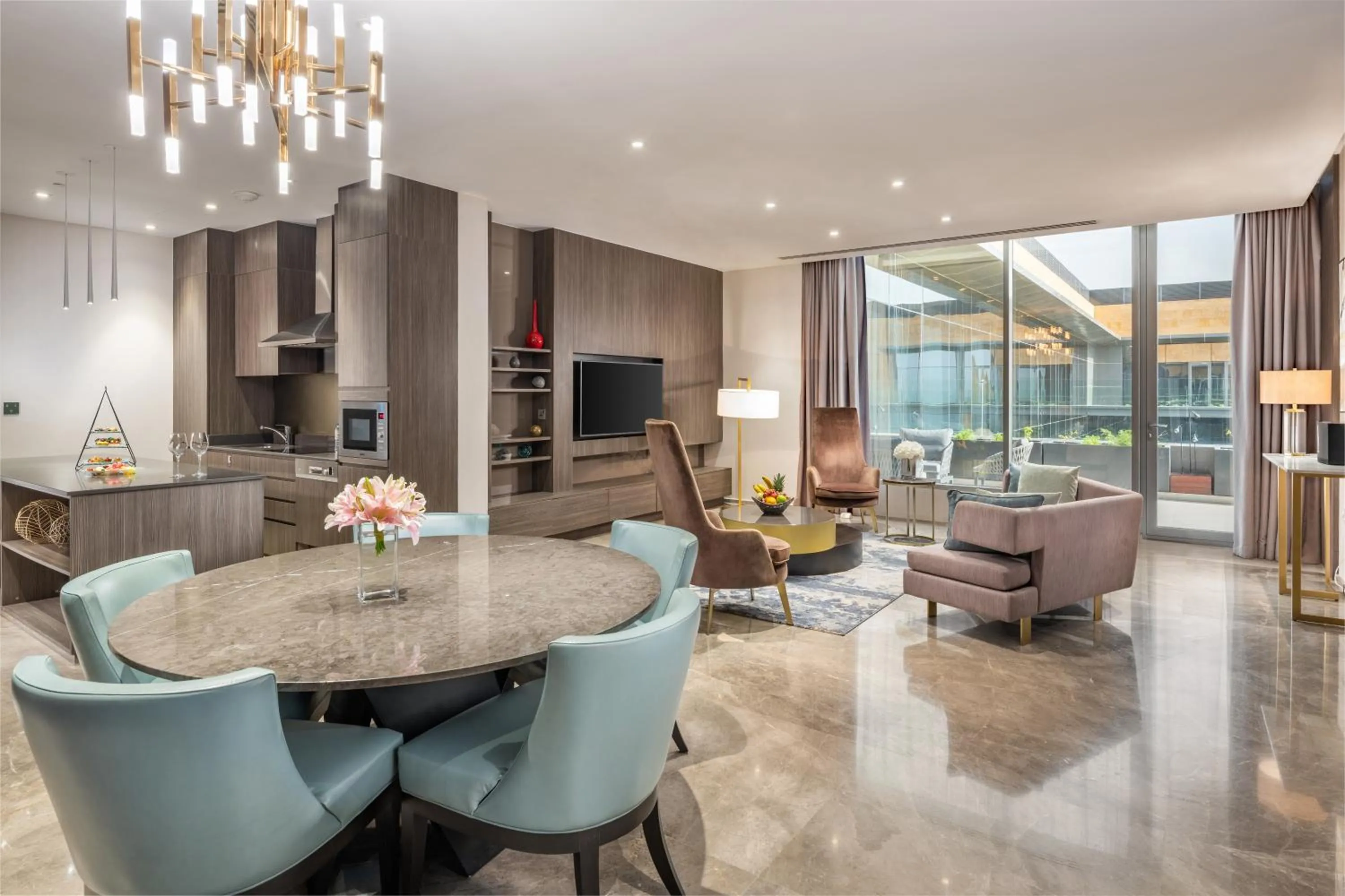 Seating area in Views Hotel & Residences - Emaar King Abdullah Economic City