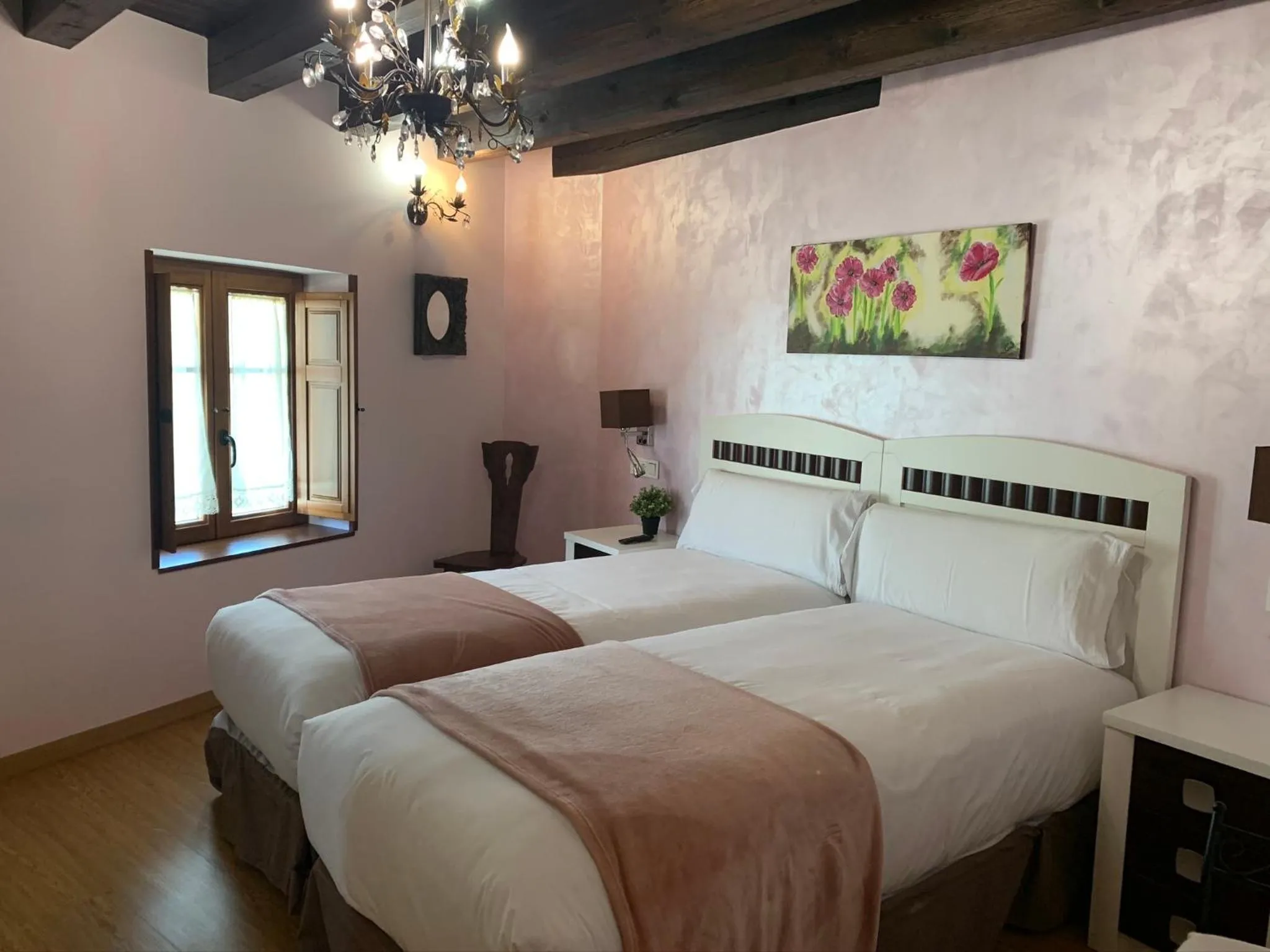 Bed in Villa Fontanas