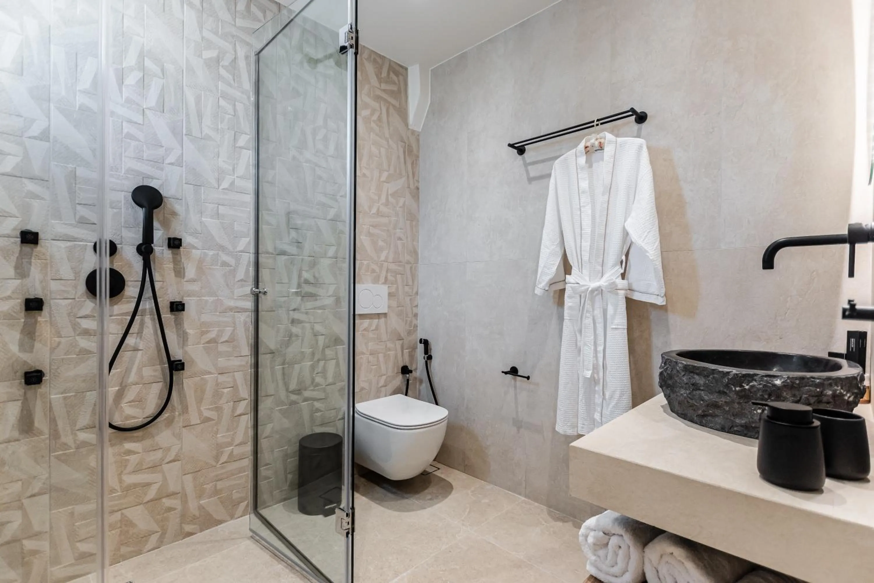 Shower in Perla Hotel