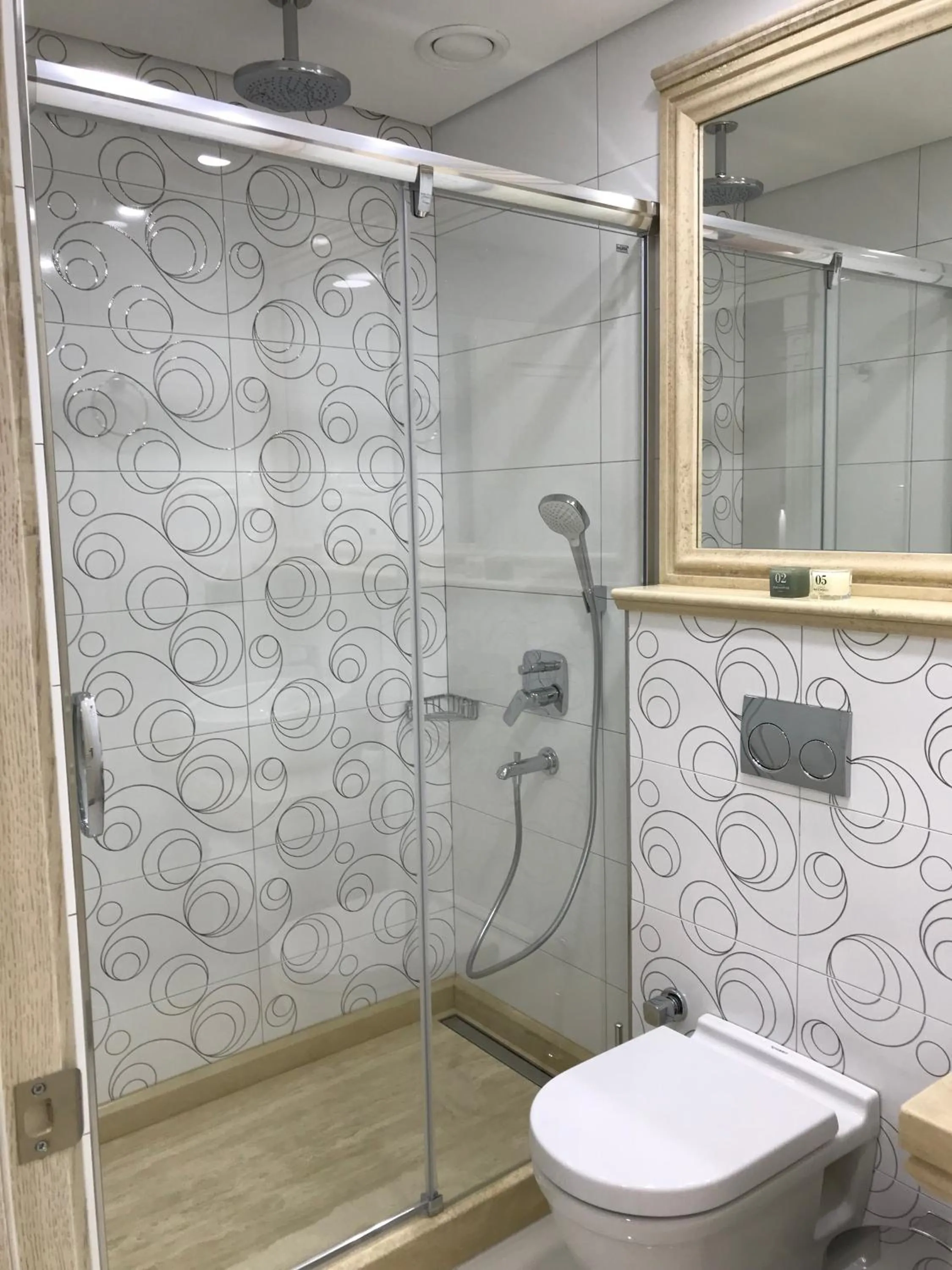 Shower in Novelty Hotel