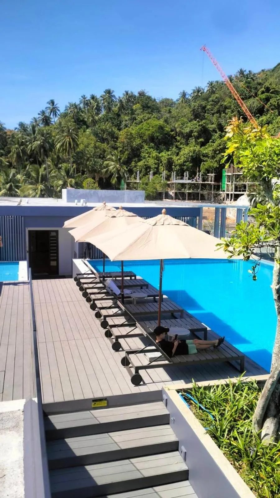Swimming pool in The Aristo Beach by Holy Cow, studio, without kitchen, construction view
