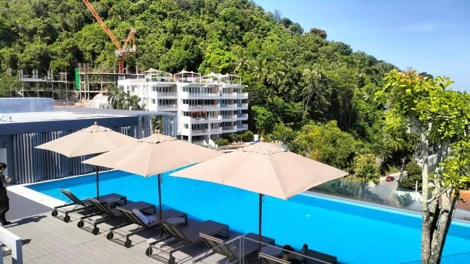 Swimming pool in The Aristo Beach by Holy Cow, studio, without kitchen, construction view
