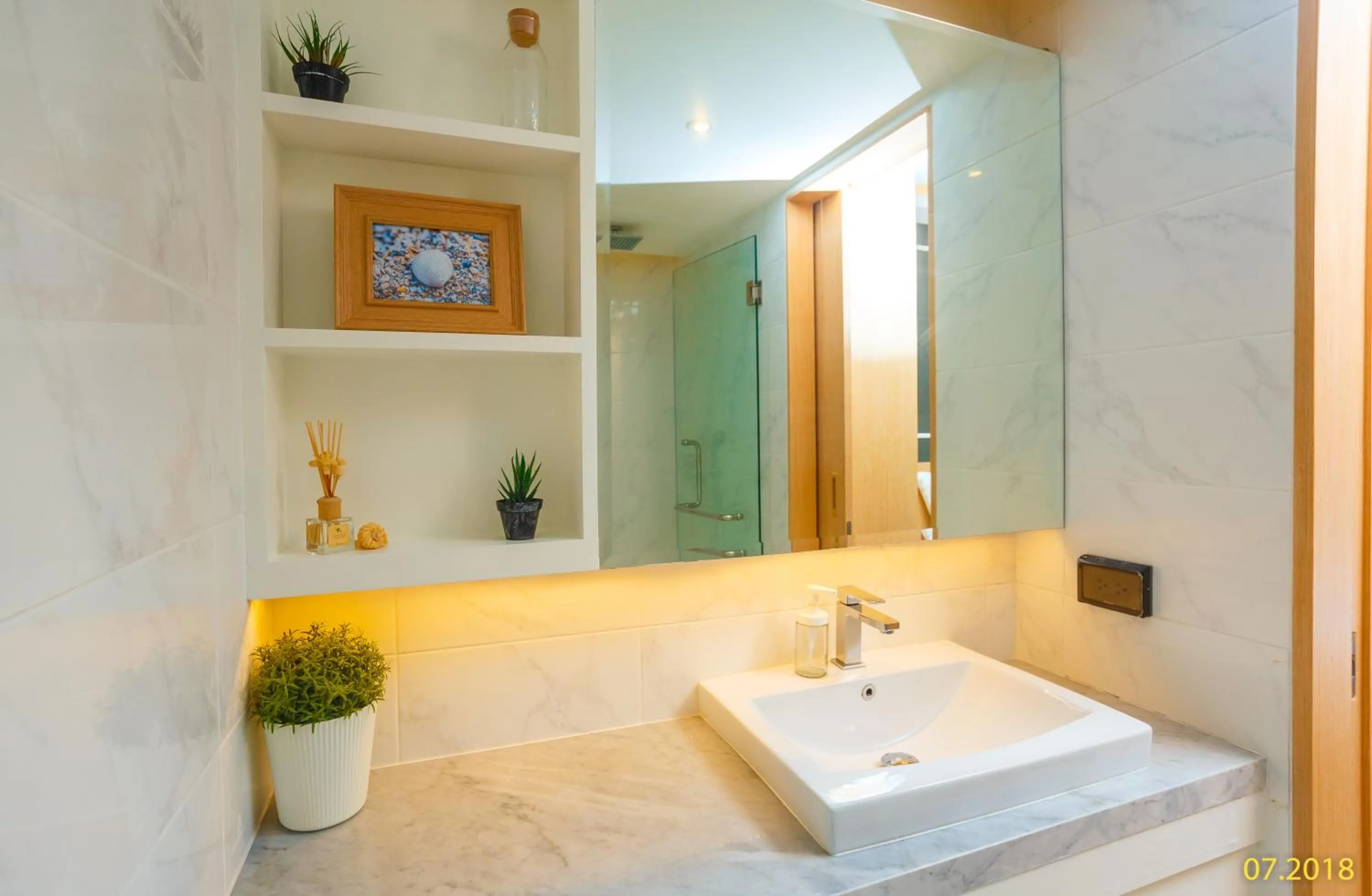 Shower in The Aristo Beach by Holy Cow, studio, without kitchen, construction view