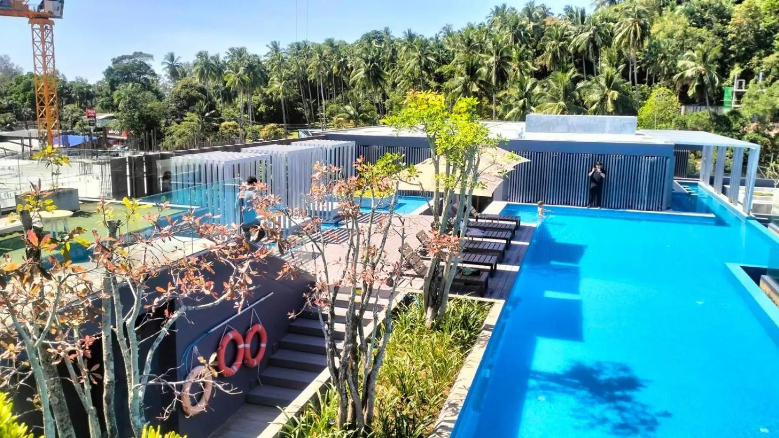 Swimming pool in The Aristo Beach by Holy Cow, studio, without kitchen, construction view