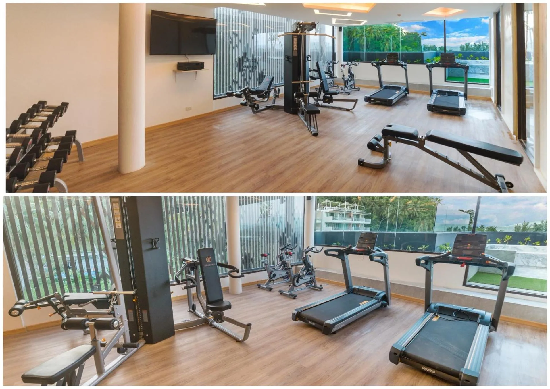Fitness centre/facilities in The Aristo Beach by Holy Cow, studio, without kitchen, construction view