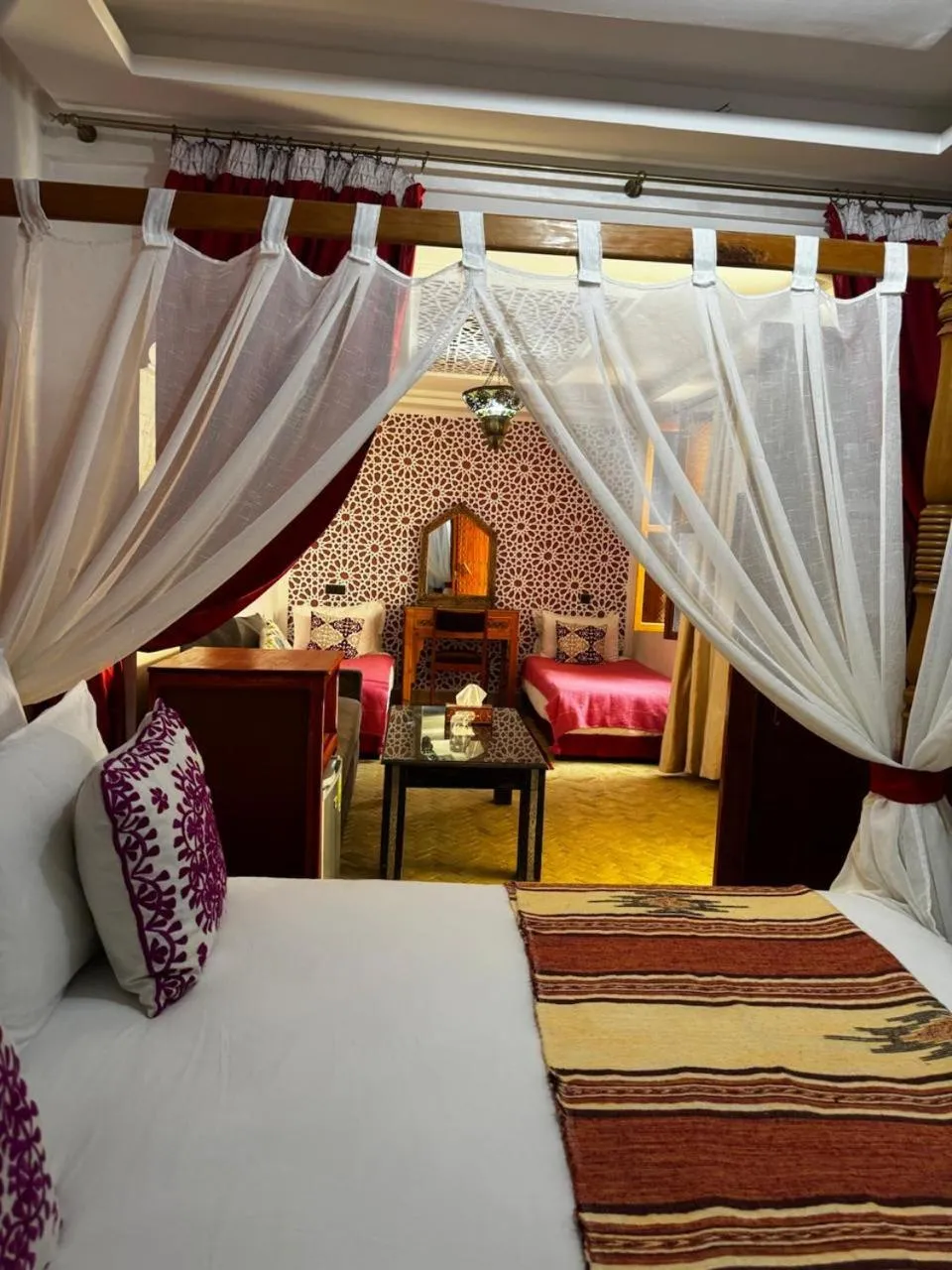 Bed in Riad Zahri