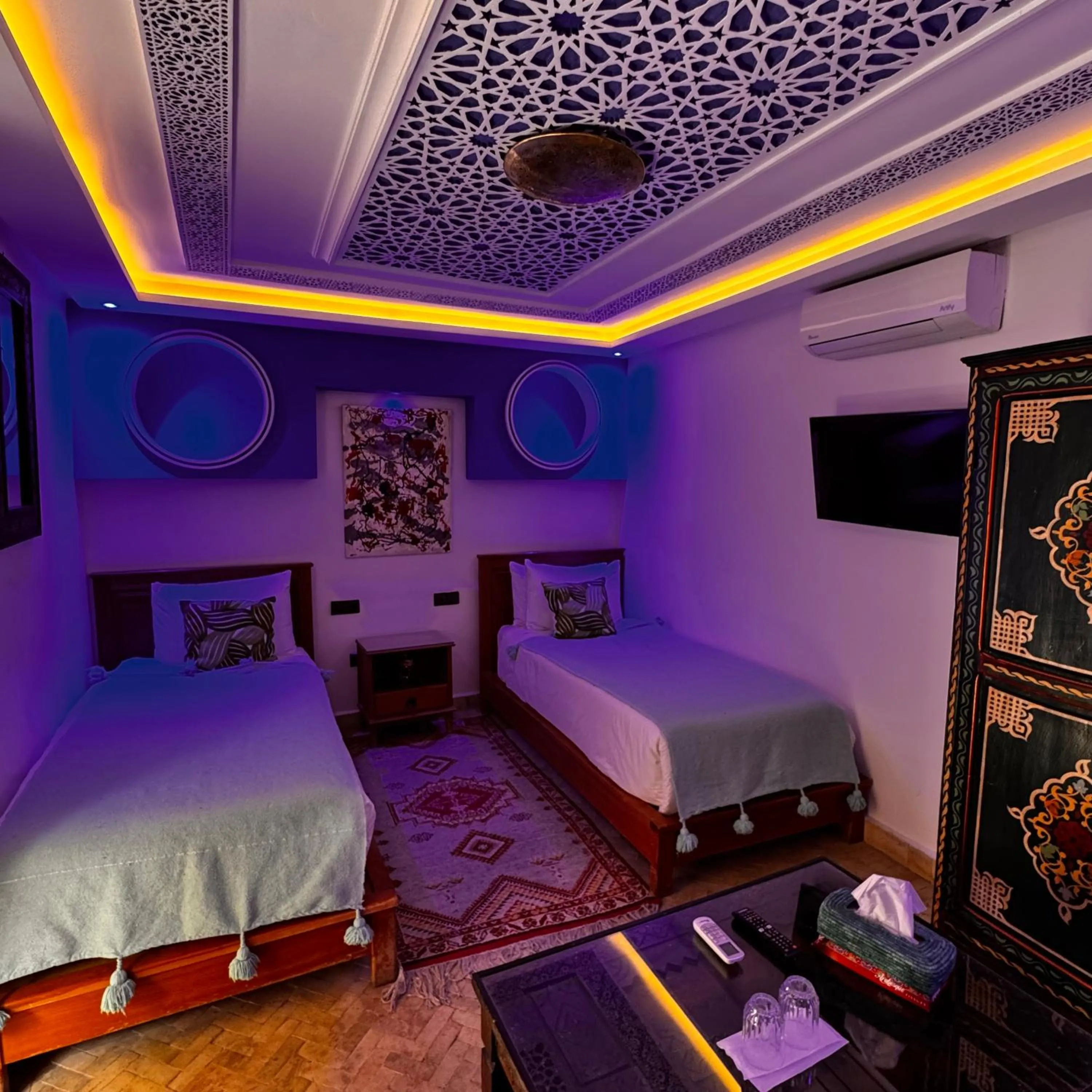 Bed in Riad Zahri