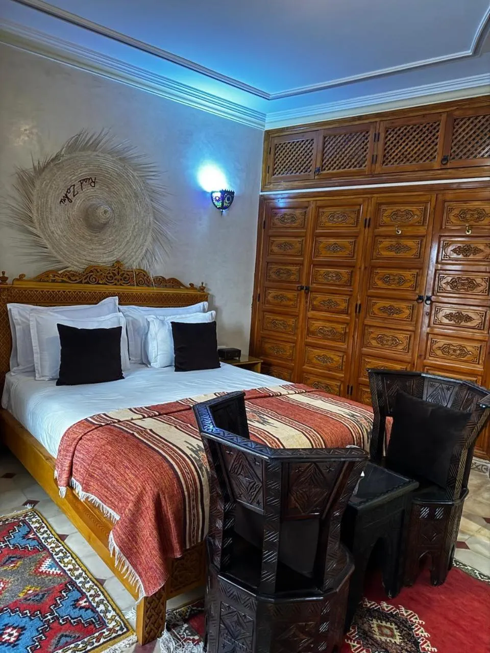 Bed in Riad Zahri