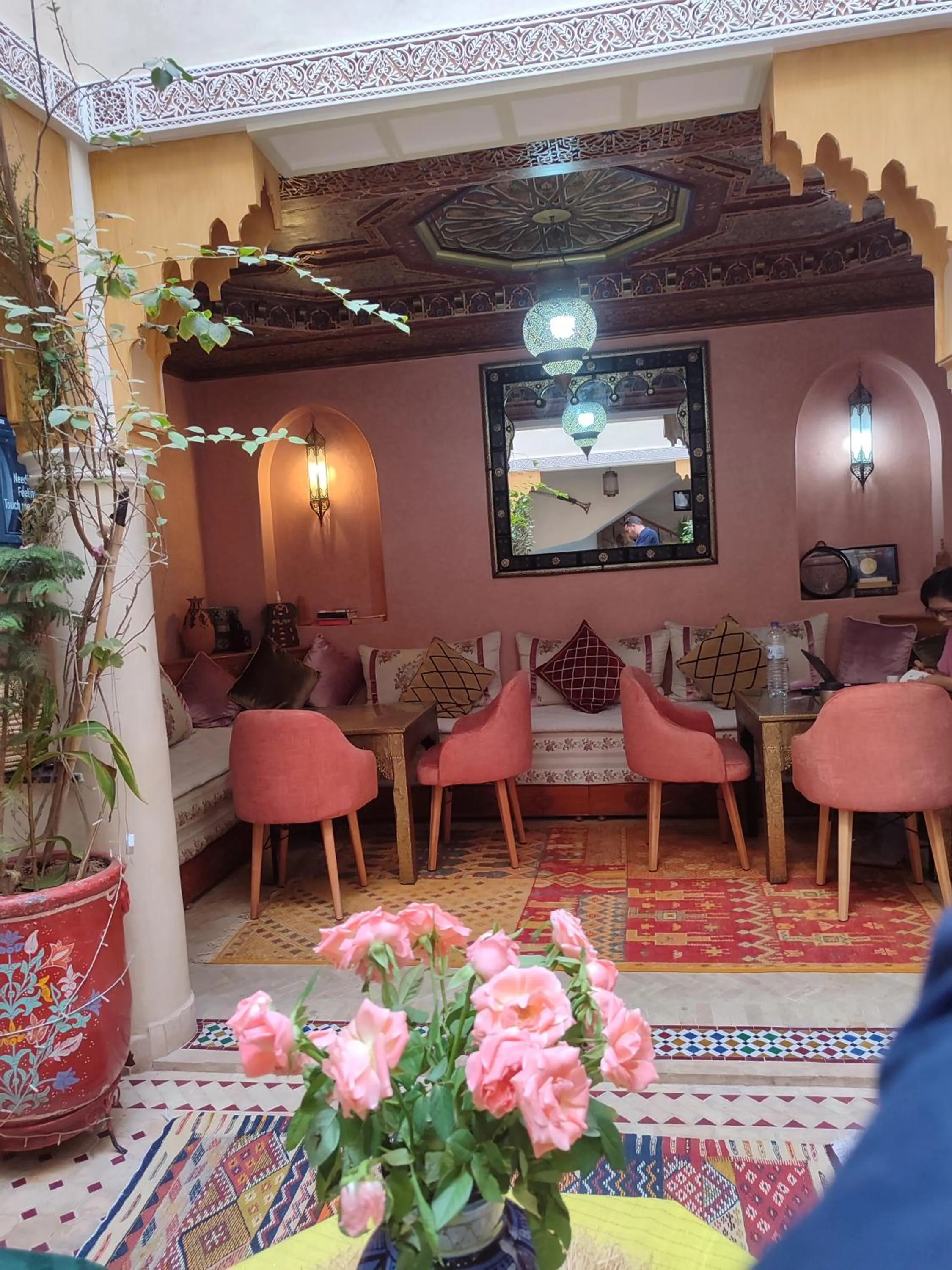Seating area in Riad Zahri