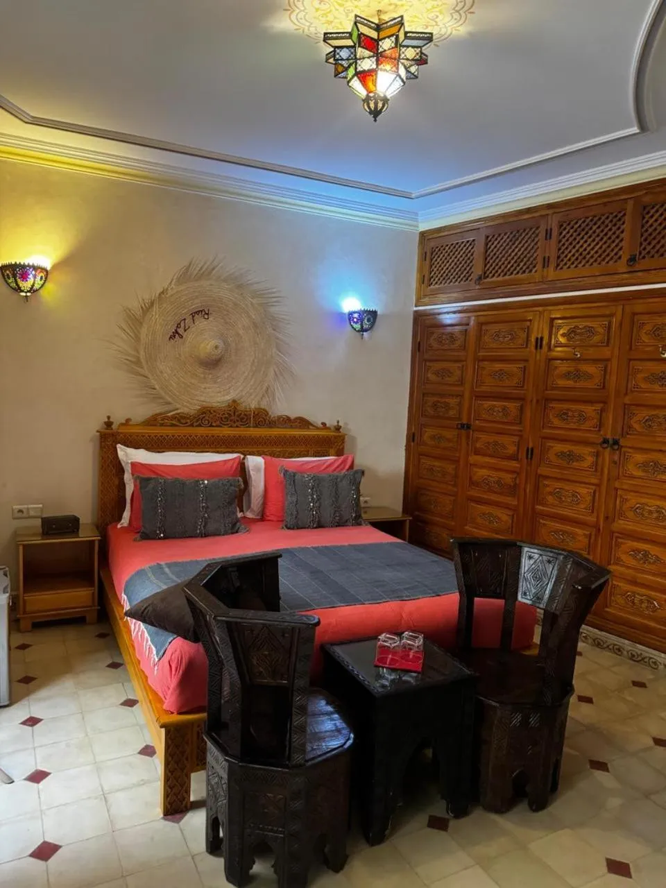 Bed in Riad Zahri