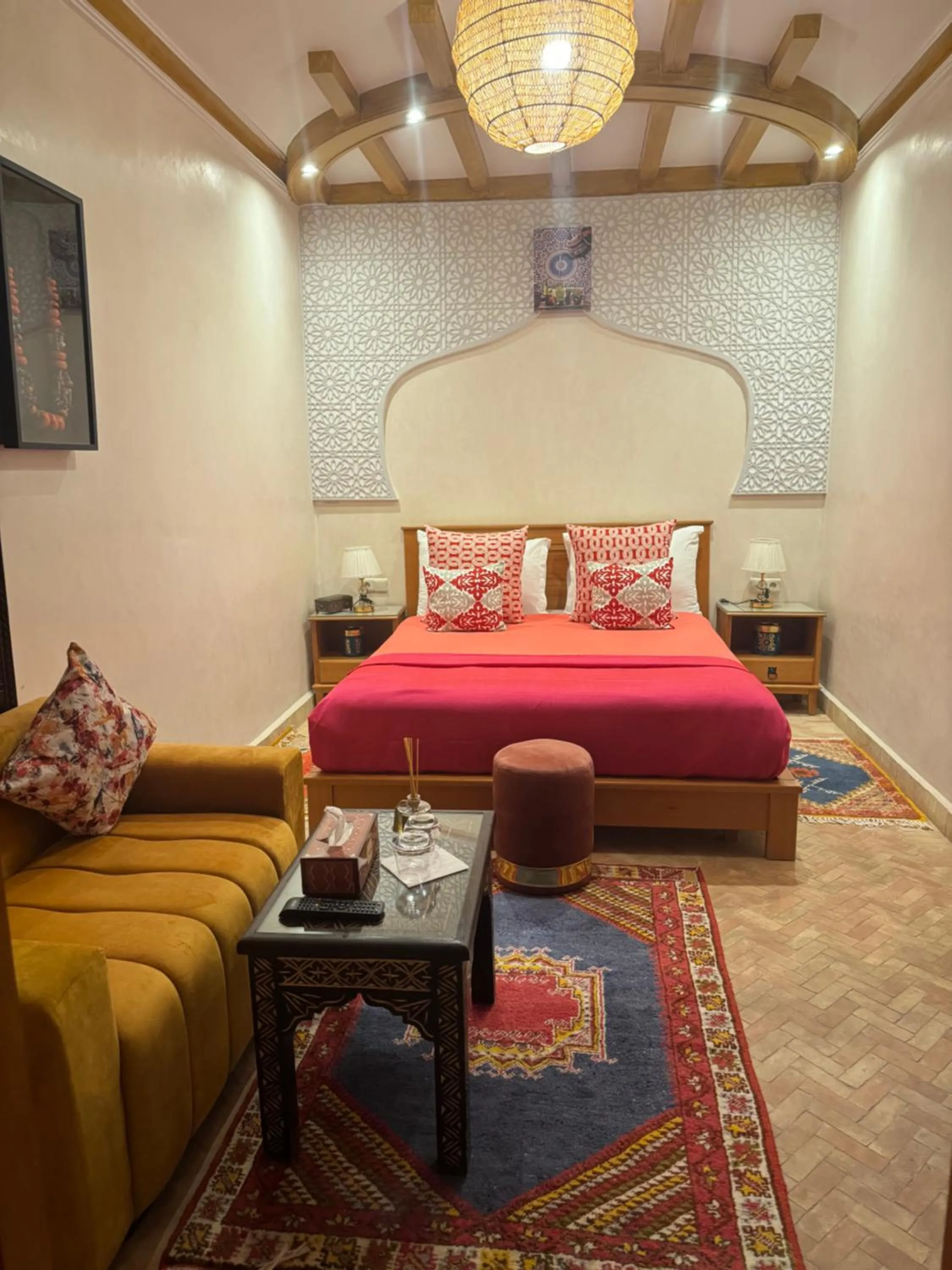 Bed in Riad Zahri