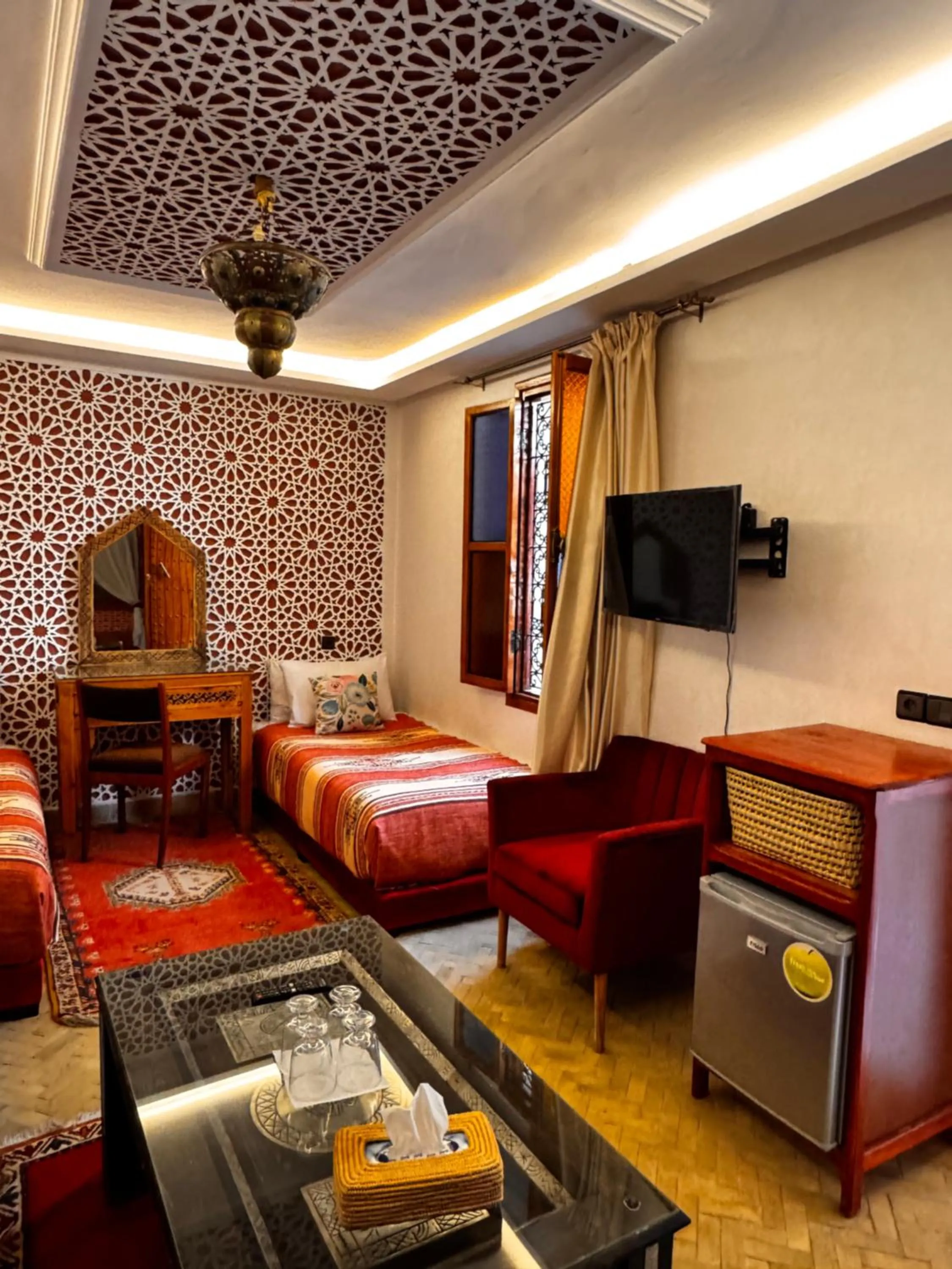 Bed in Riad Zahri