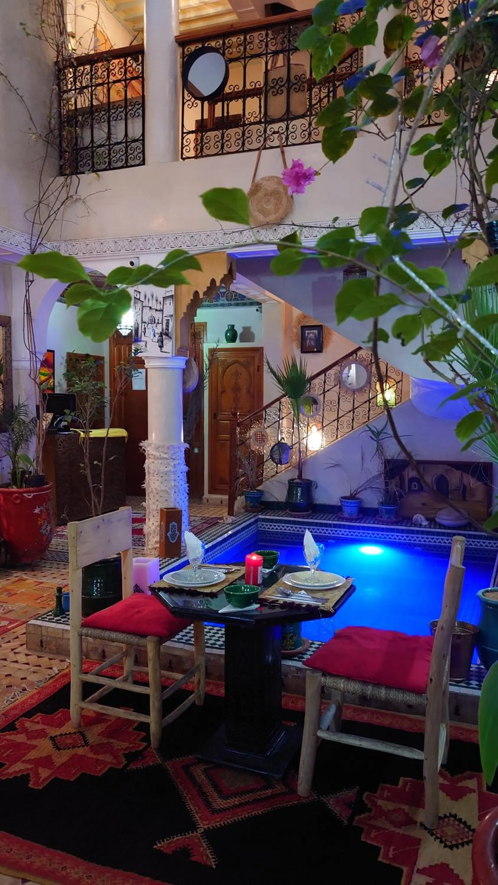 Pool view in Riad Zahri