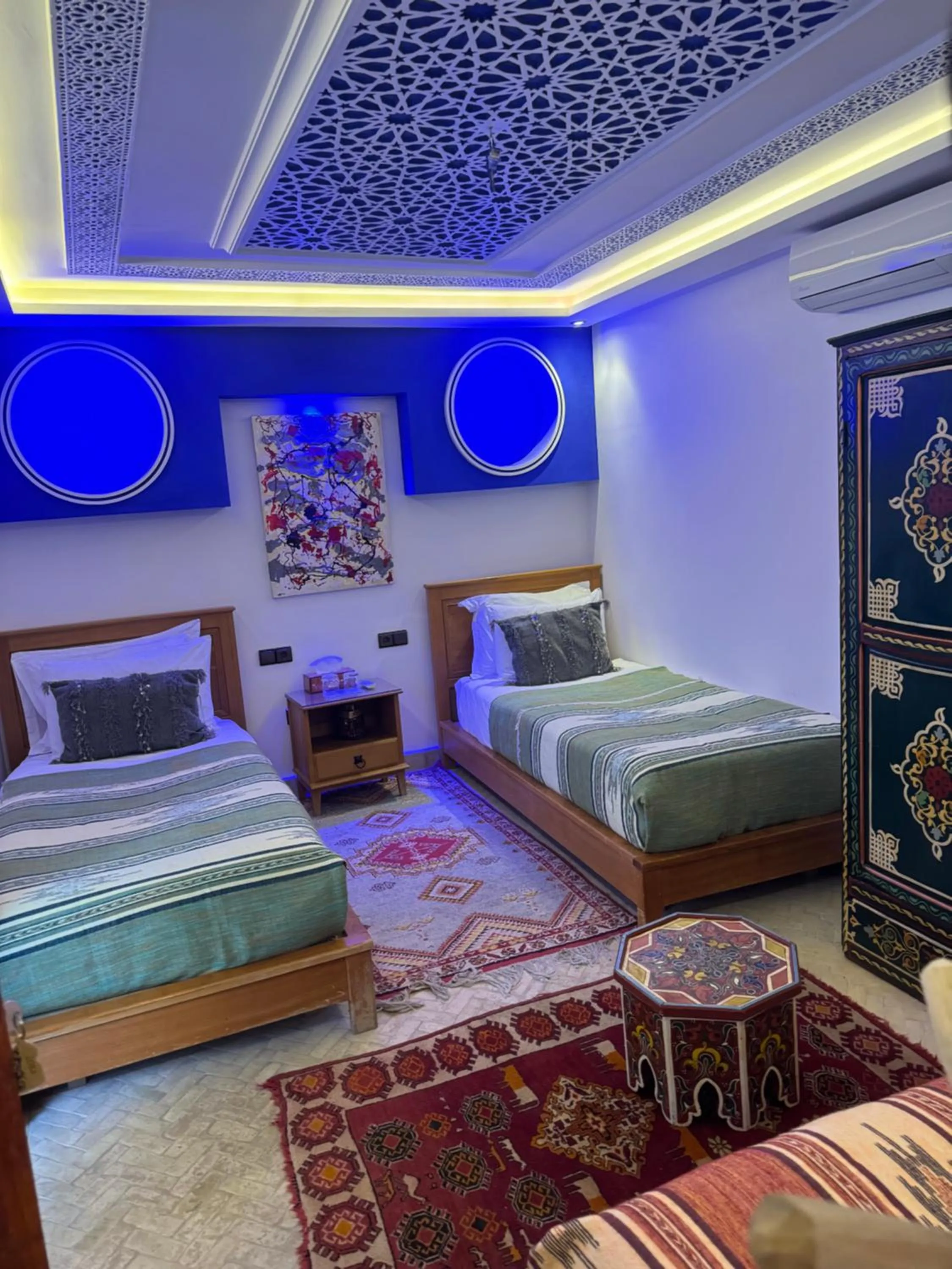 Bed in Riad Zahri