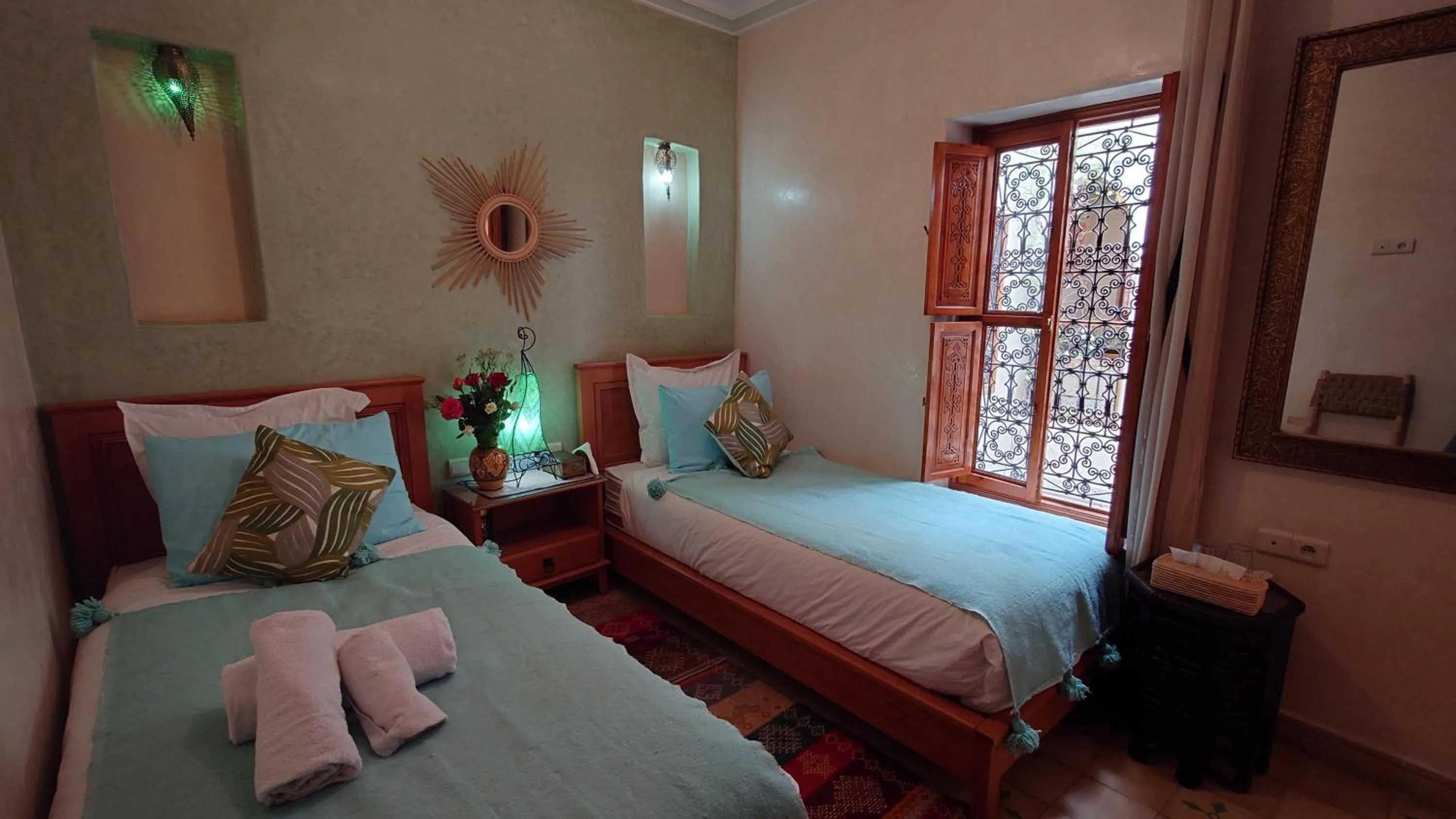 Bed in Riad Zahri