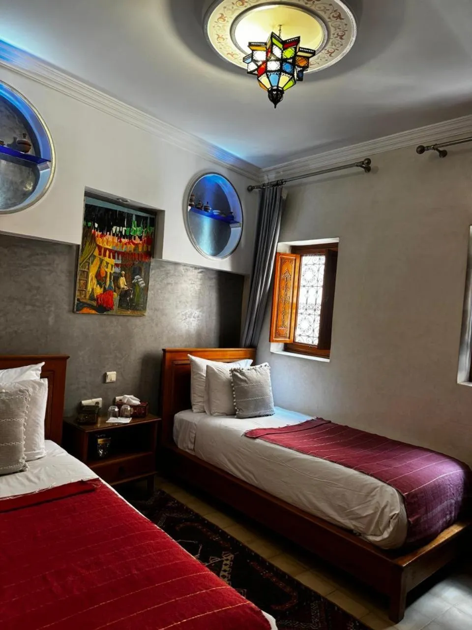 Bed in Riad Zahri