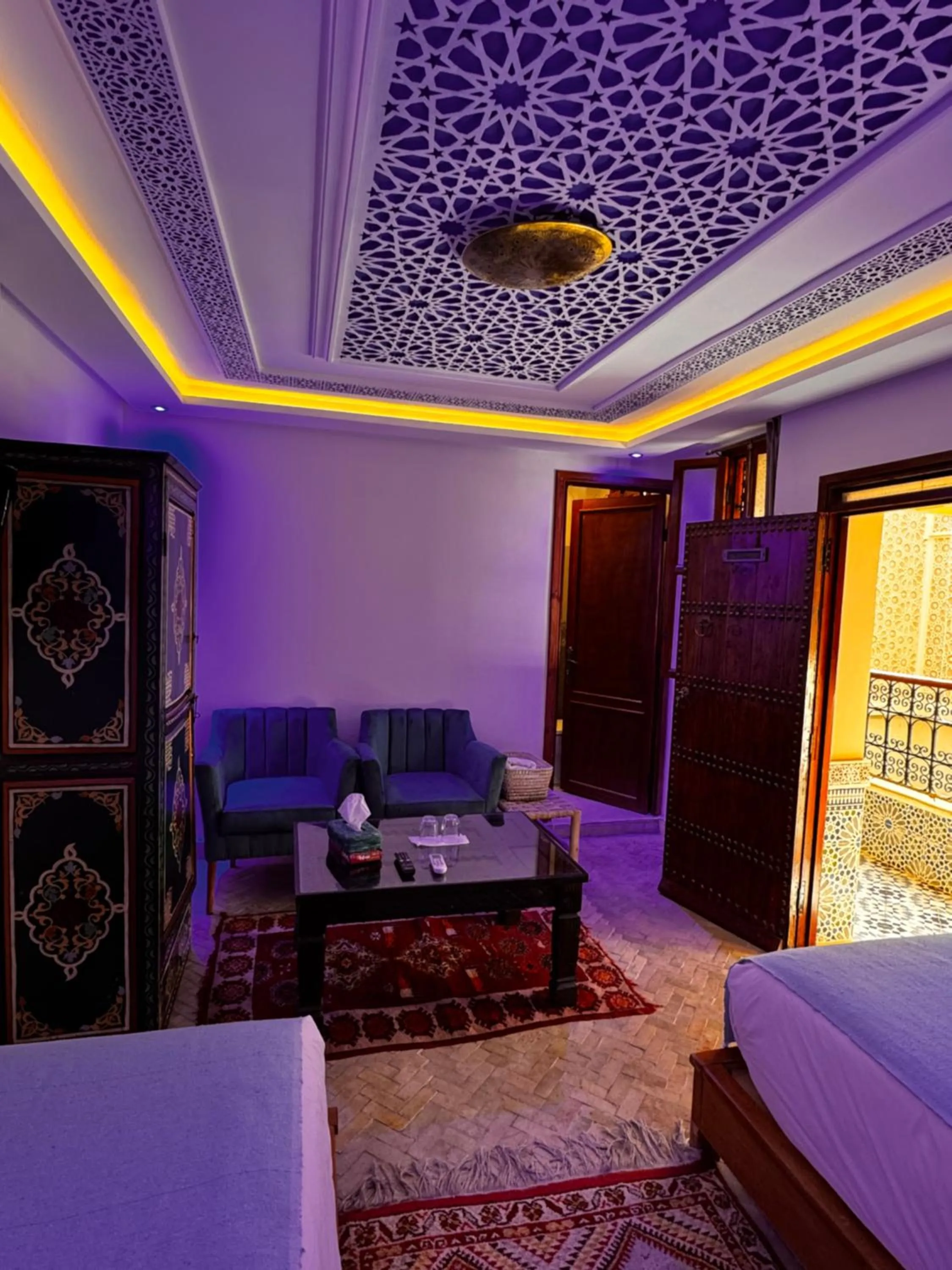 Bed in Riad Zahri