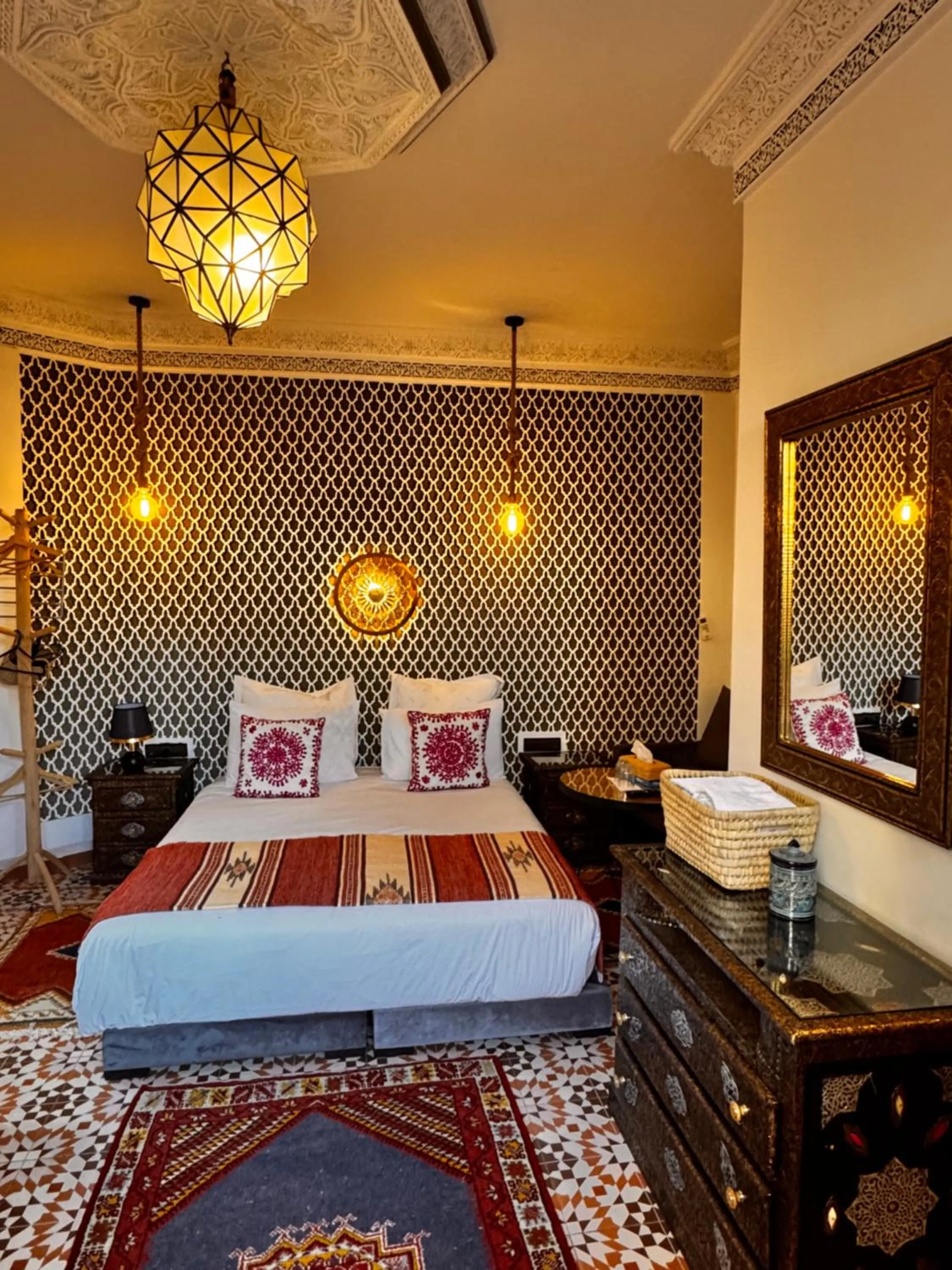 Bed in Riad Zahri