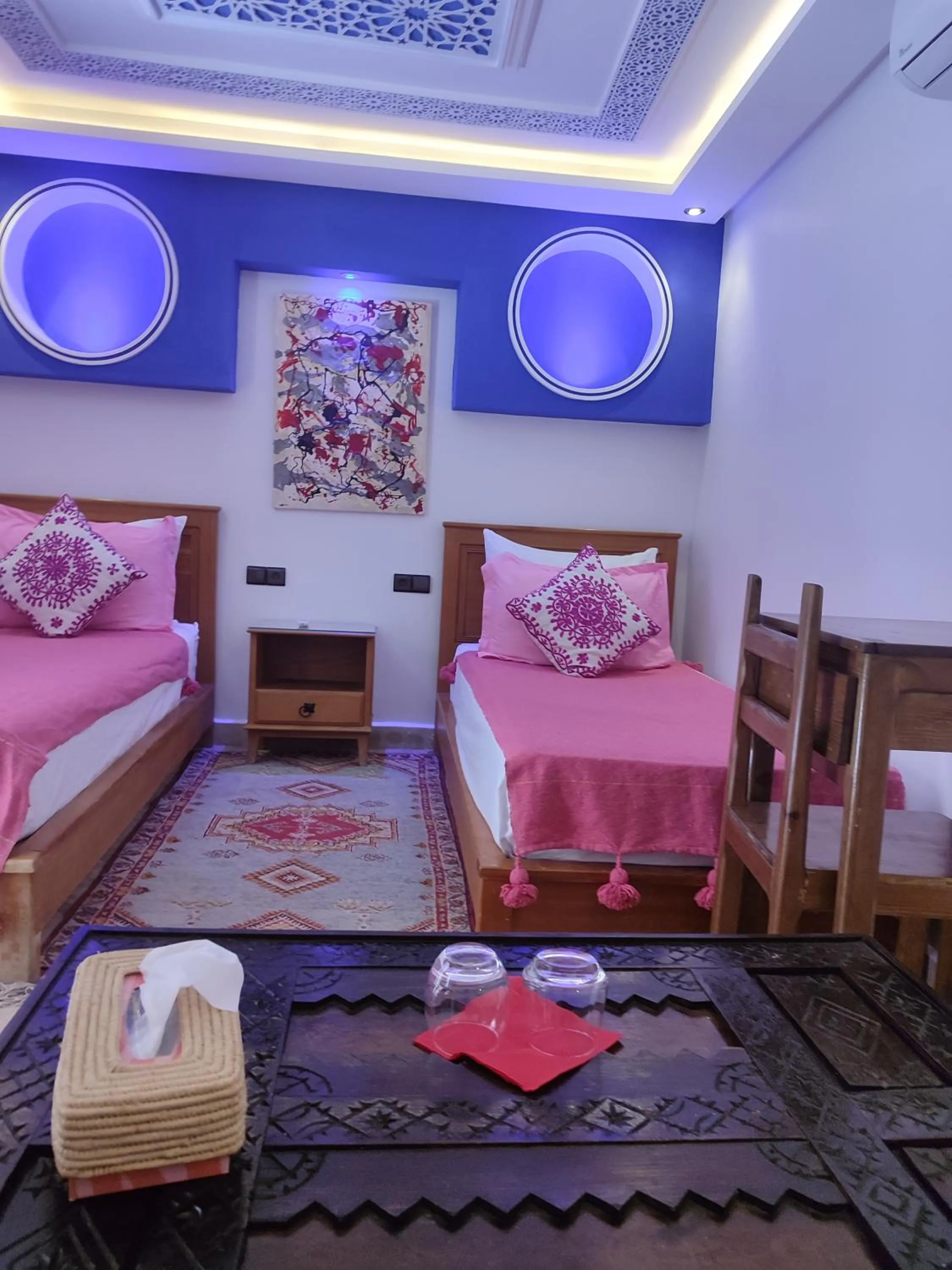 Bed in Riad Zahri