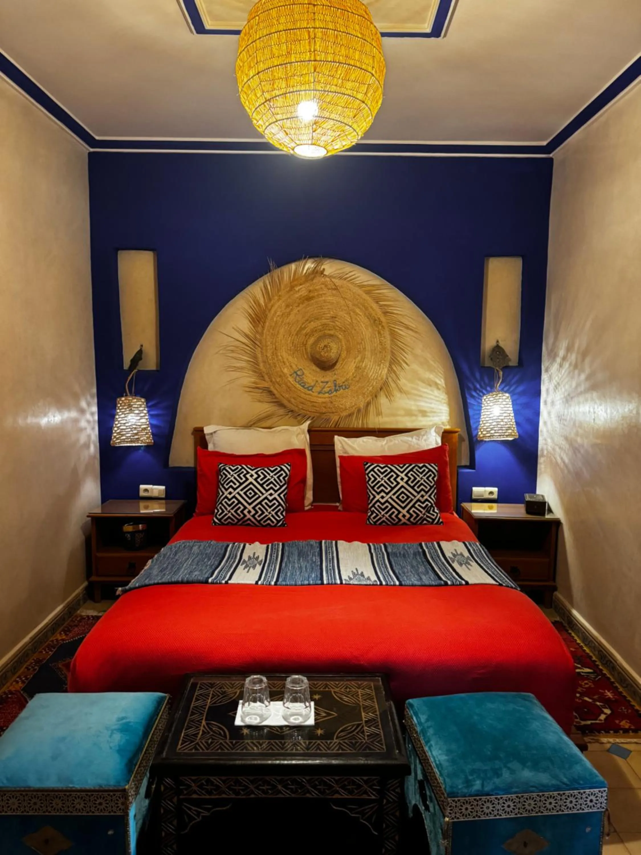 Bed in Riad Zahri