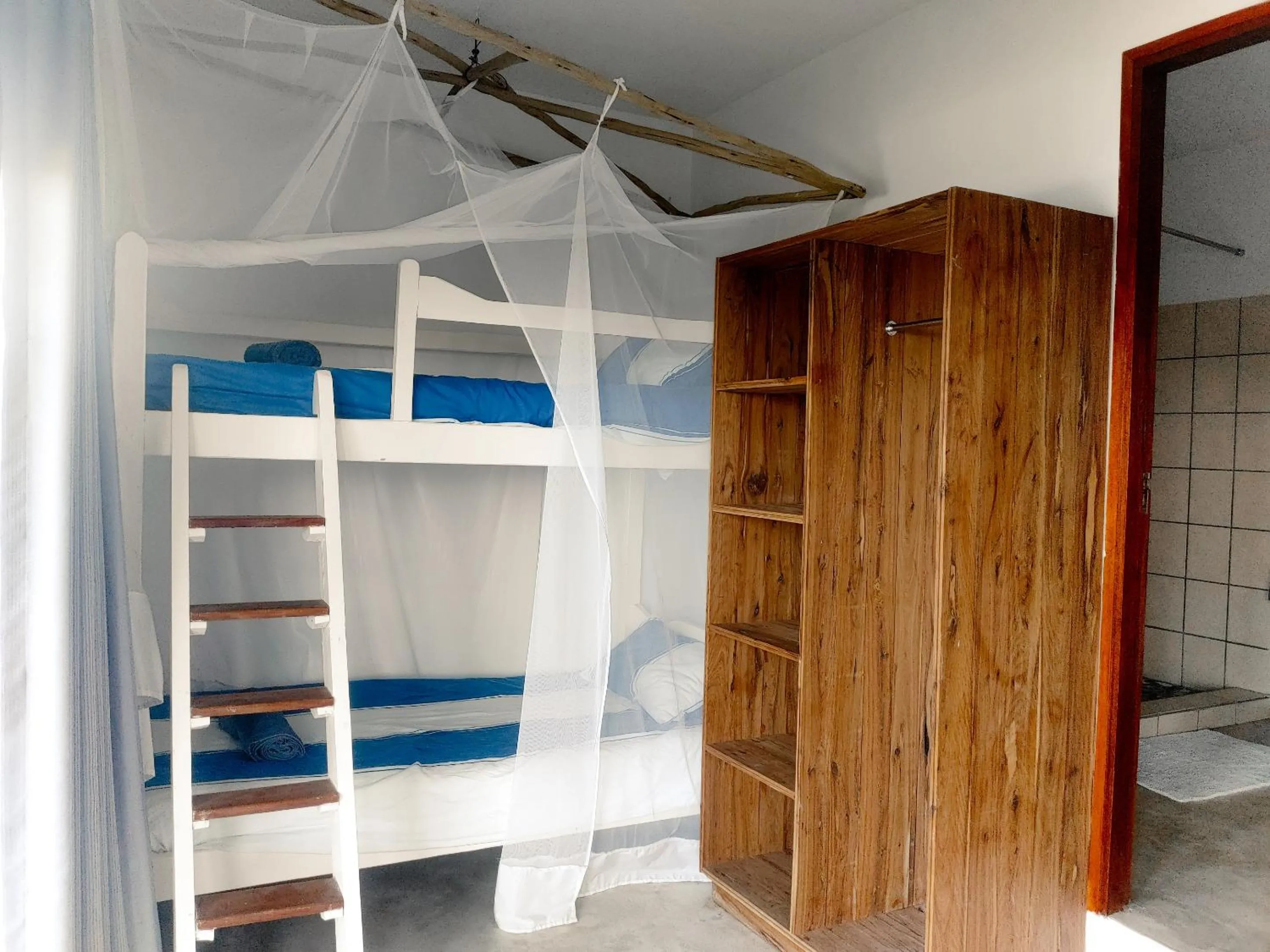 Shower, Bed in The Beach House