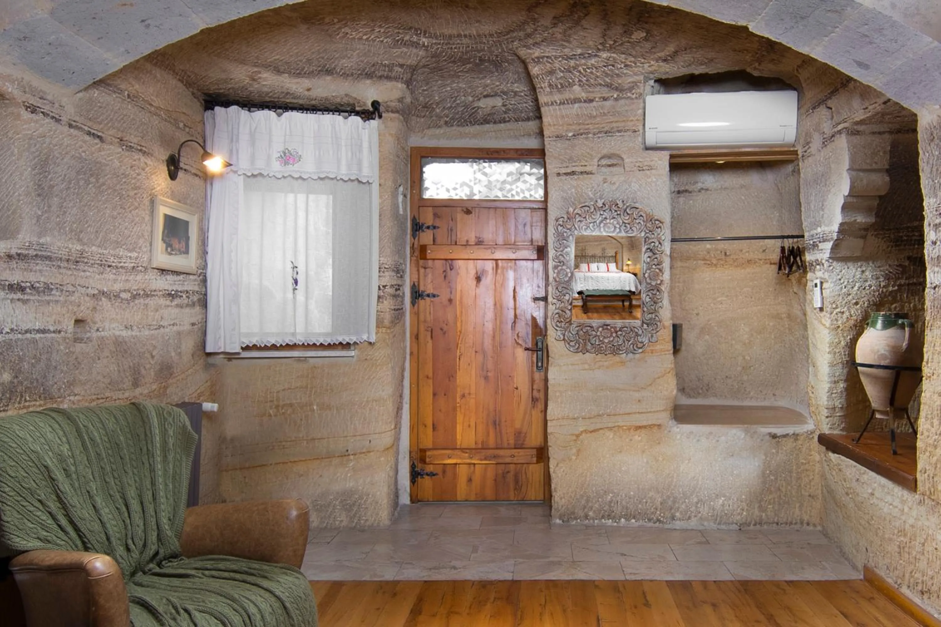 Seating area in Terra Cave Hotel