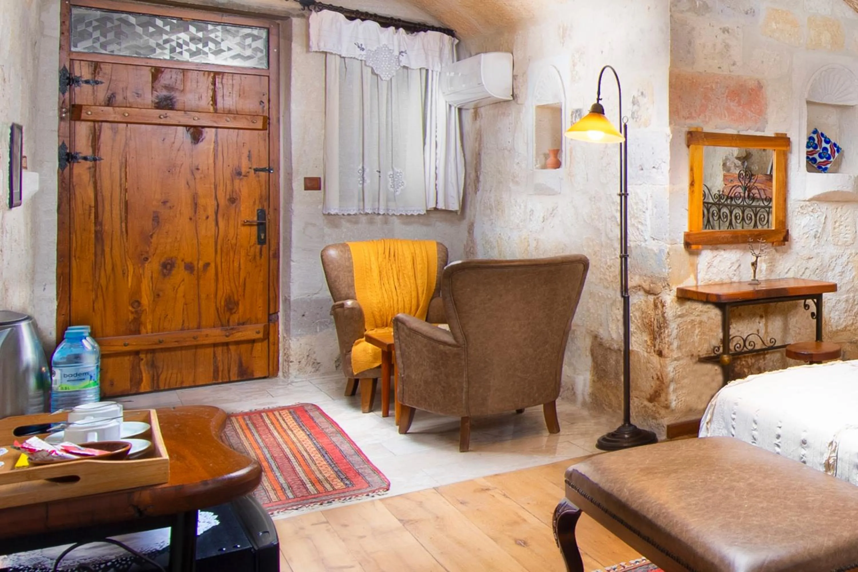 Seating area in Terra Cave Hotel