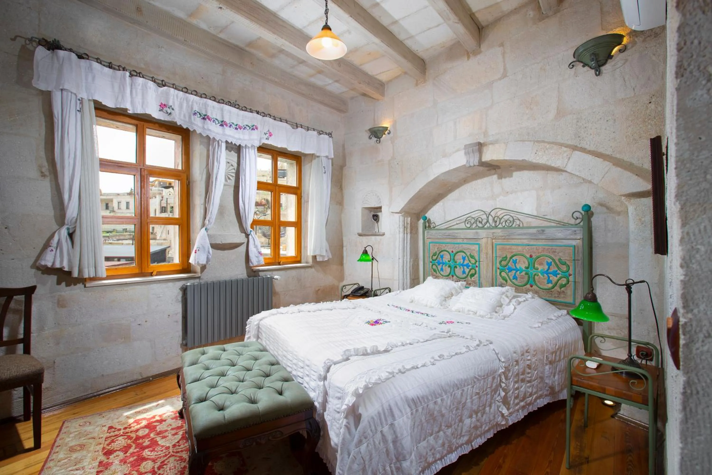 Bed in Terra Cave Hotel