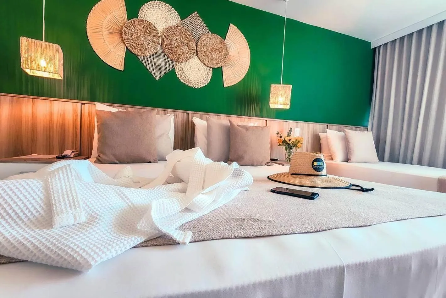 Bed in Paradiso Peró Praia Hotel