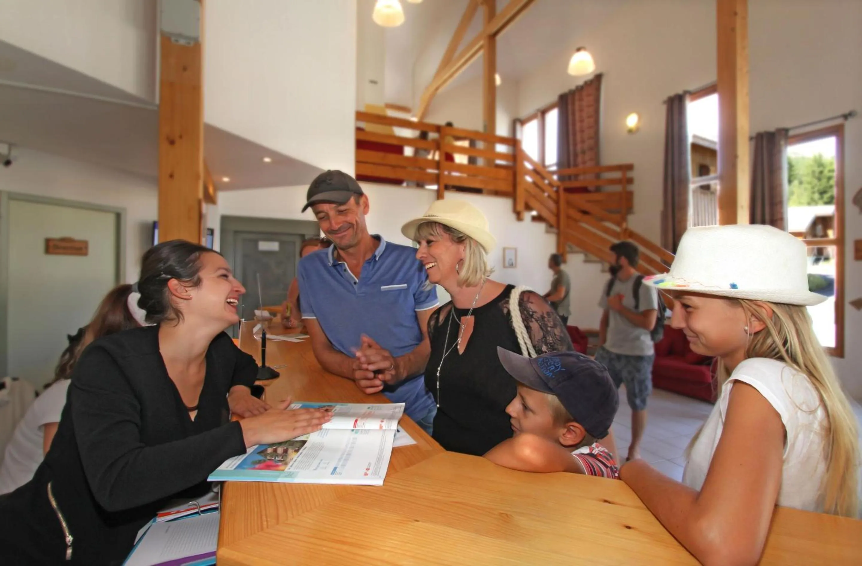 Lobby or reception in Résidence Odalys L'Orée des Pistes