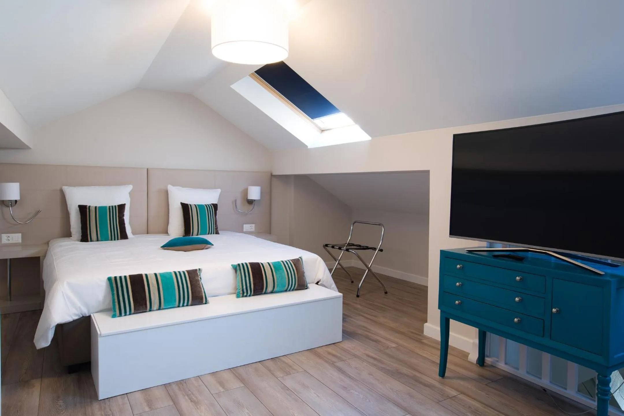 Bed in Auberge des Grands Bois