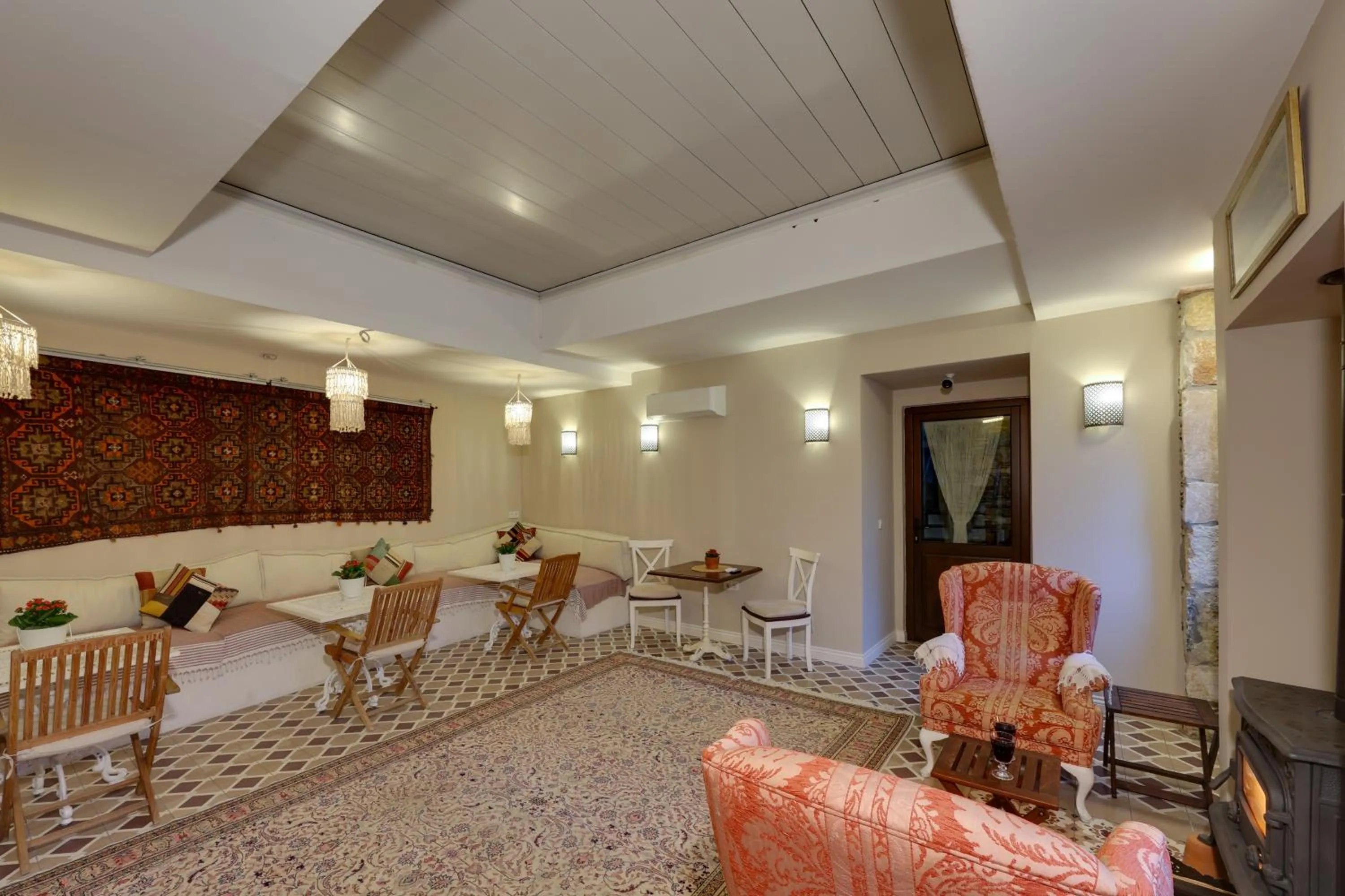 fireplace in Akanthus Hotel Ephesus