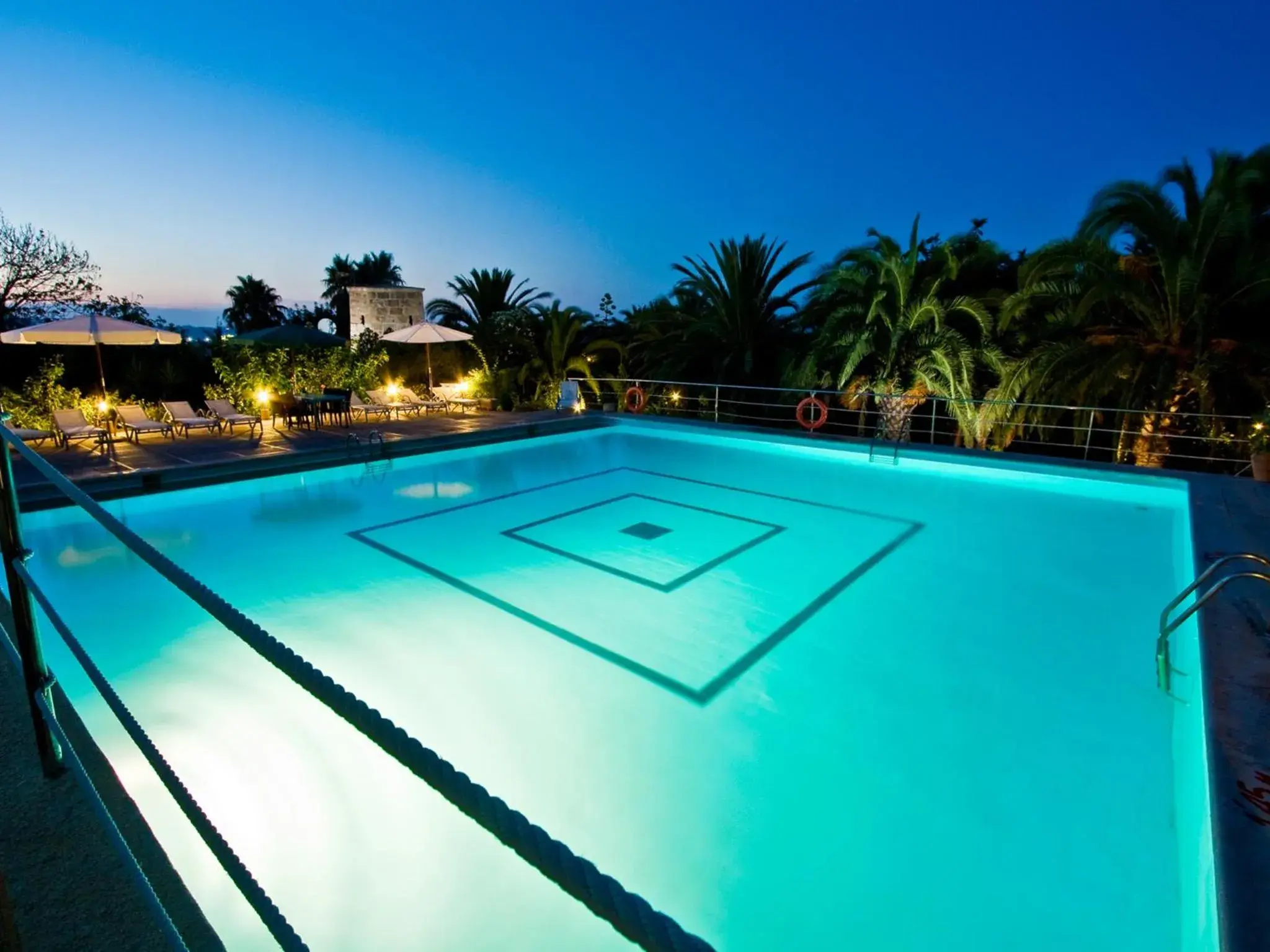 Pool view in Finca Hotel Rural Predio Son Serra Pool view in Finca Hotel Rural Predio Son Serra