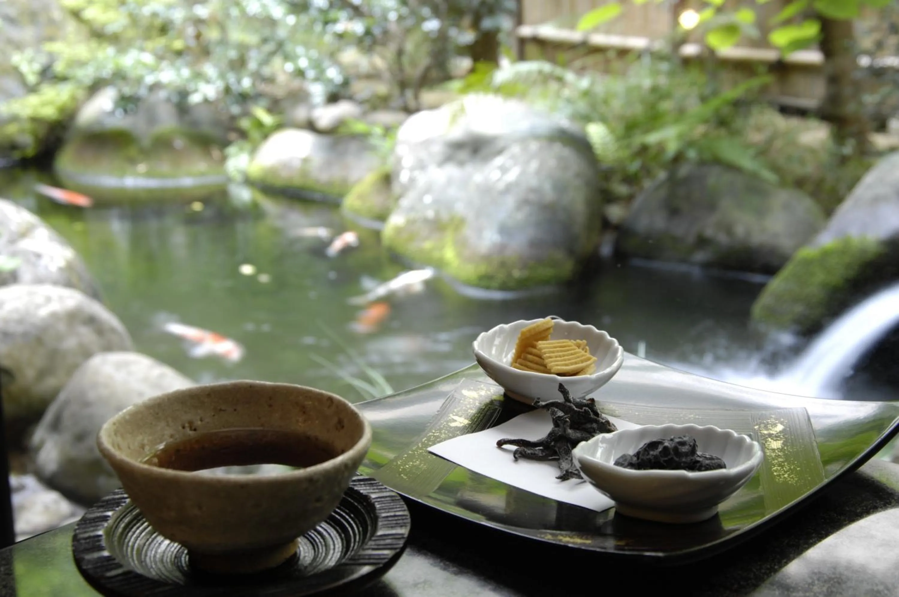 Drinks in Marukyu Ryokan