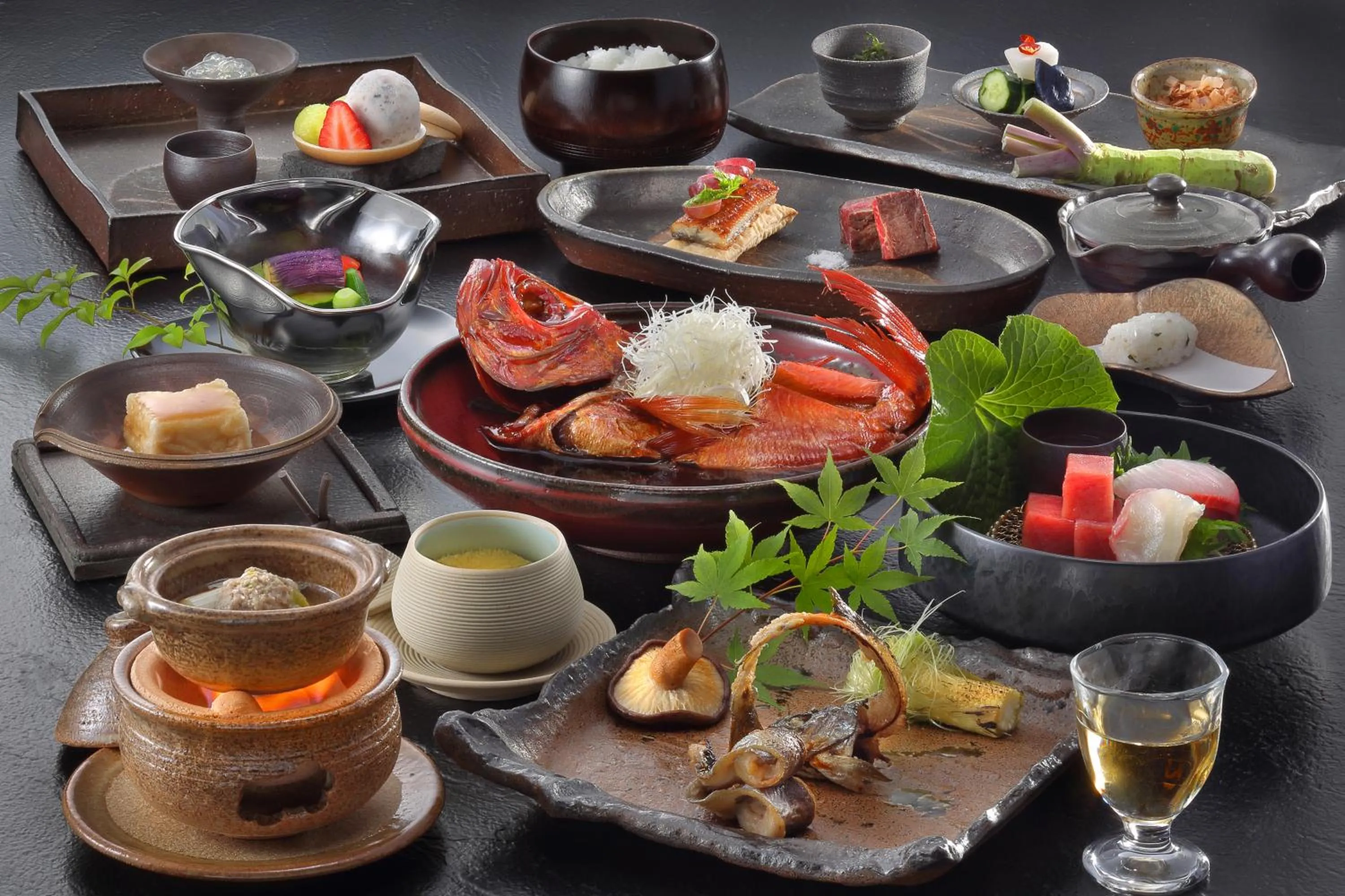 Food and drinks in Marukyu Ryokan