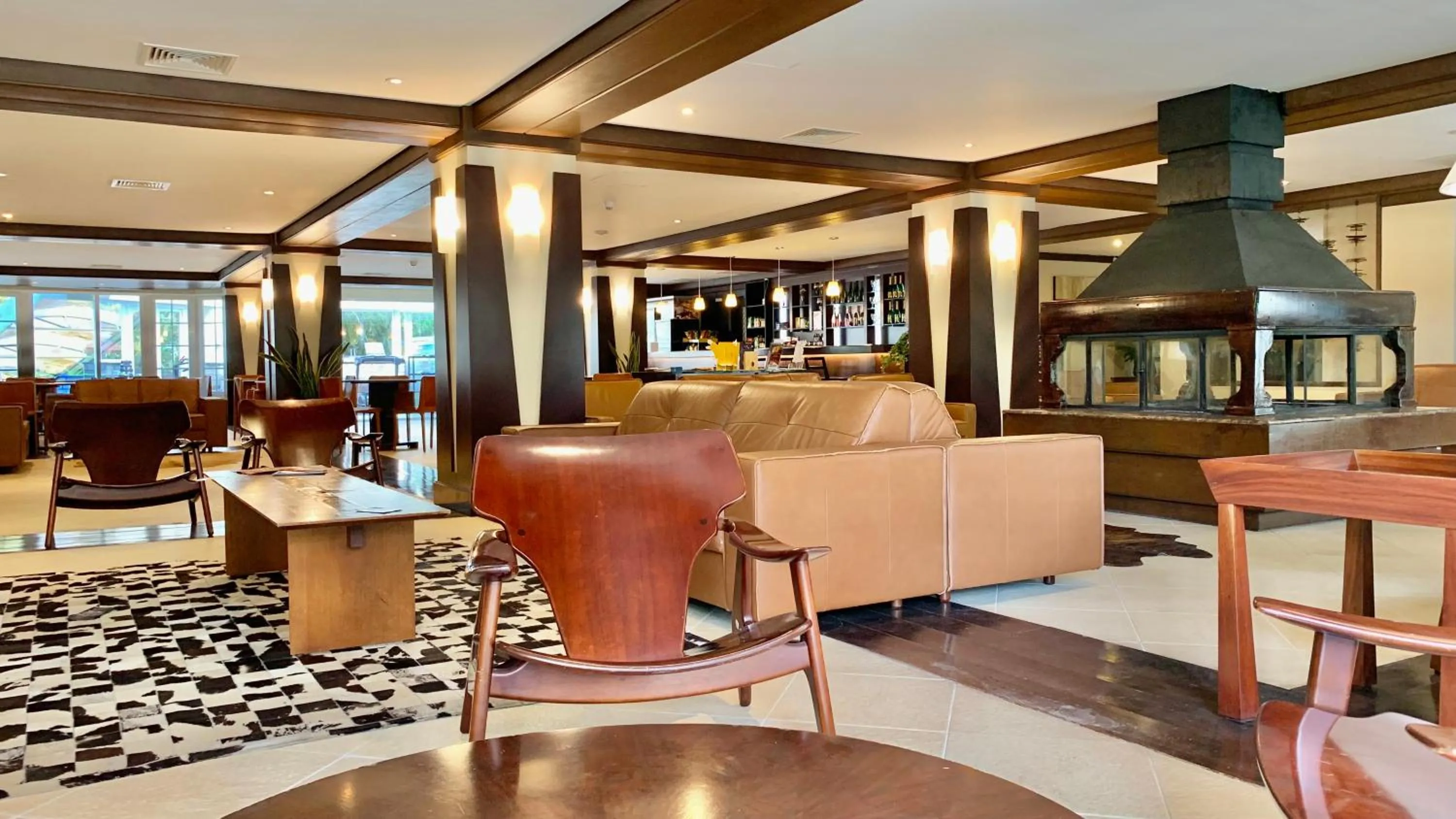 Lobby or reception in Flat Mountain Village Luxo e Conforto na Serra