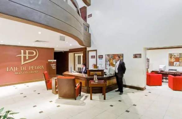 Lobby or reception in Flat Mountain Village Luxo e Conforto na Serra