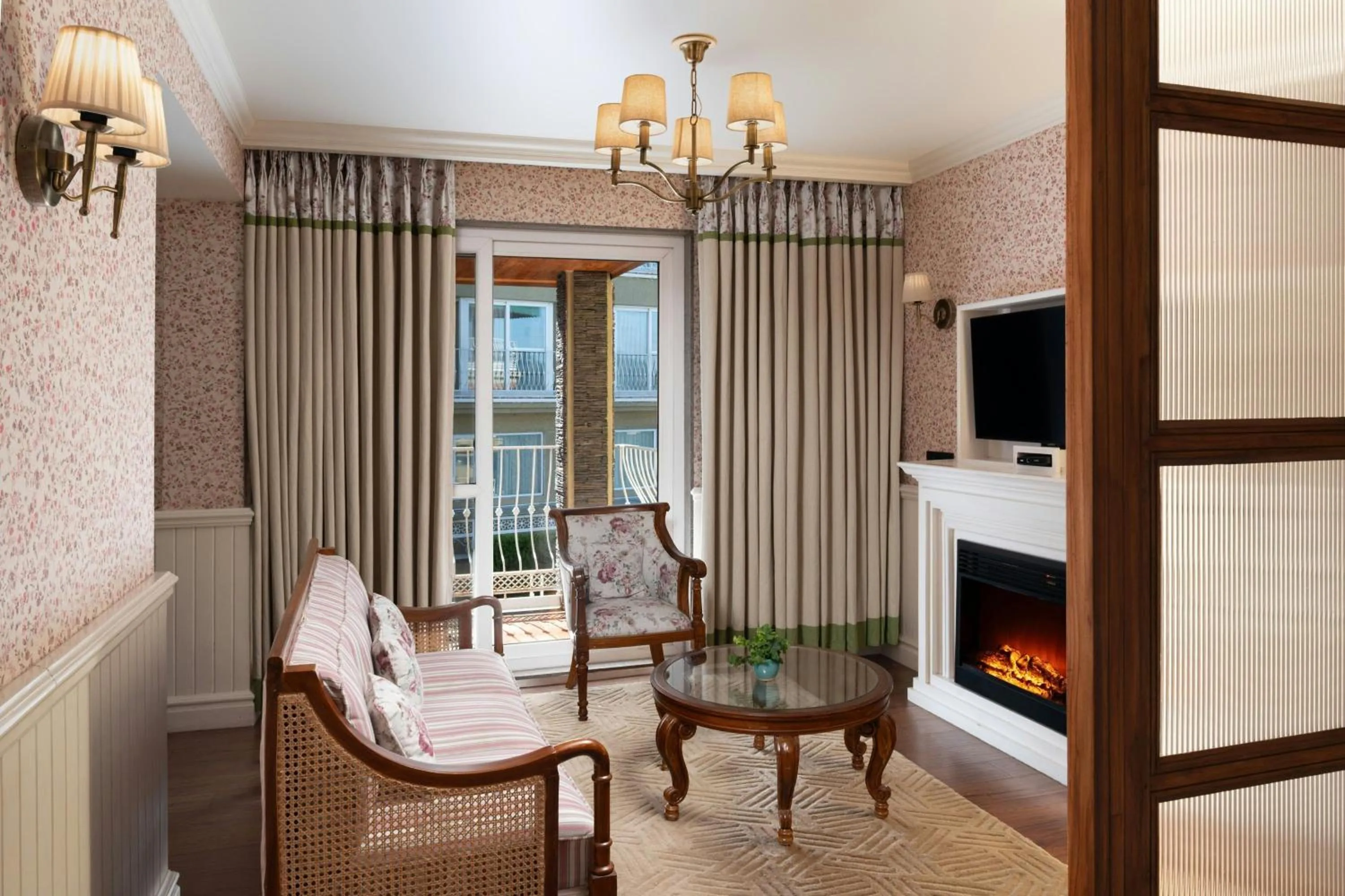 Living room in The Fern Brentwood Resort, Mussoorie, Series by Marriott