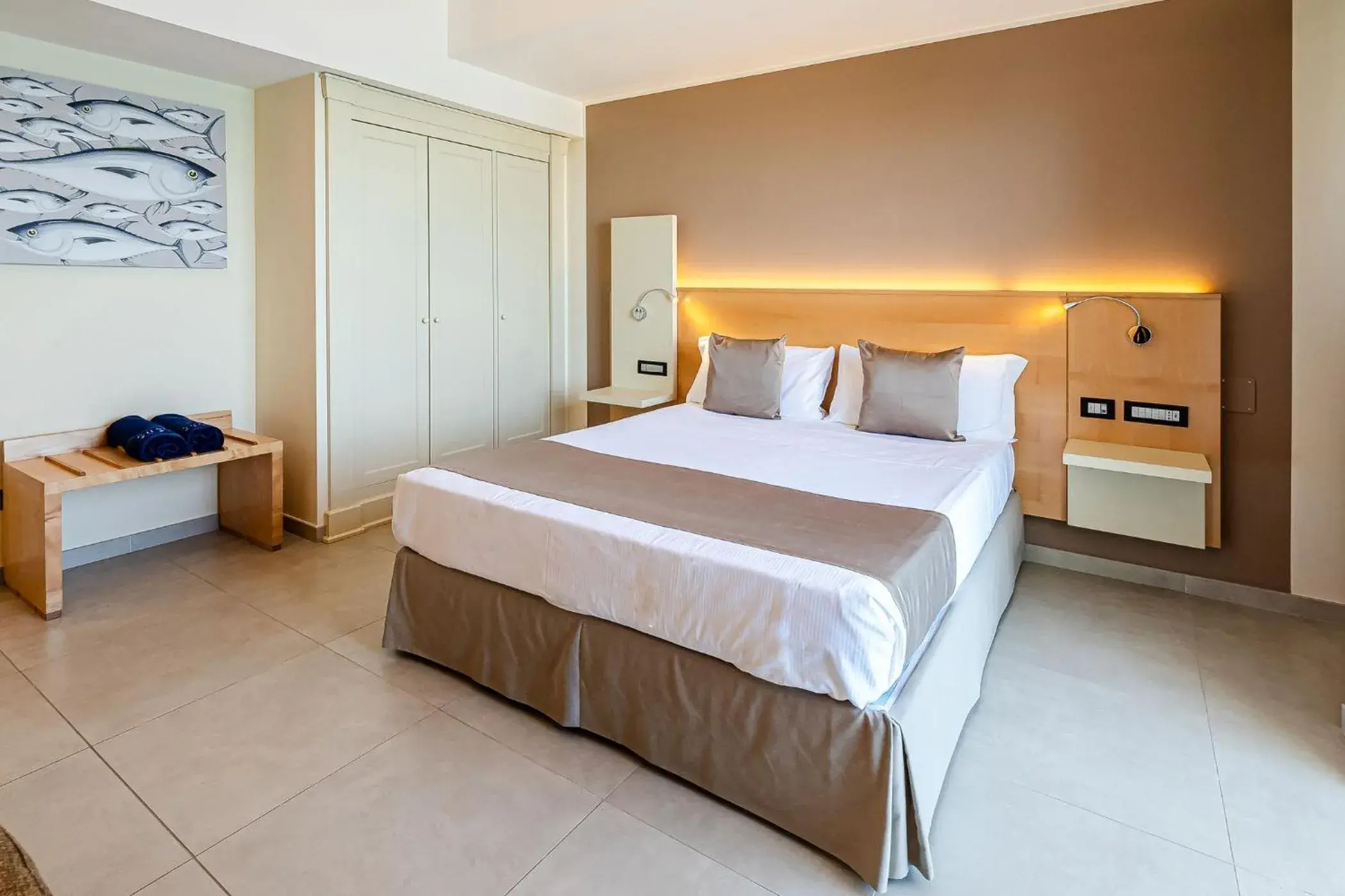 Bed in Grand Hotel Santa Maria Bed in Grand Hotel Santa Maria